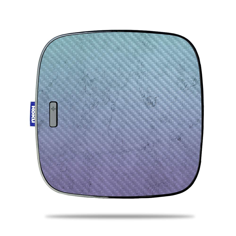 MightySkins Carbon Fiber Skin for Roku Ultra - Gradient Marble Design | Protective & Durable Textured Cover | Easy to Apply, Remove & Change Styles | Made in USA | Perfect for Home Entertainment & Personalized Streaming Device Protection
