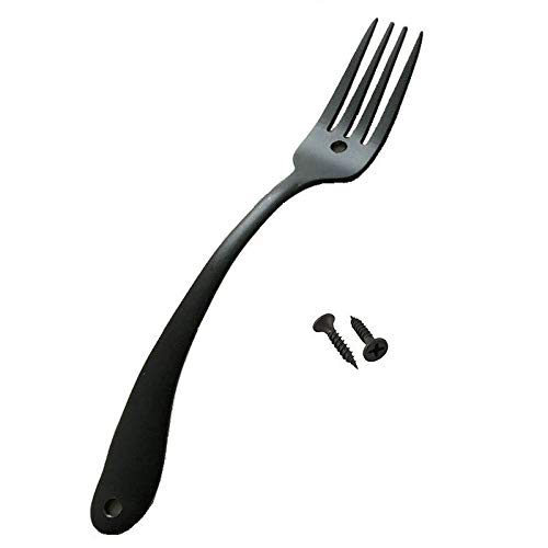 Antique Black Fork Spoon Cabinet Handle - Kitchen Drawer Pulls for Home Decor