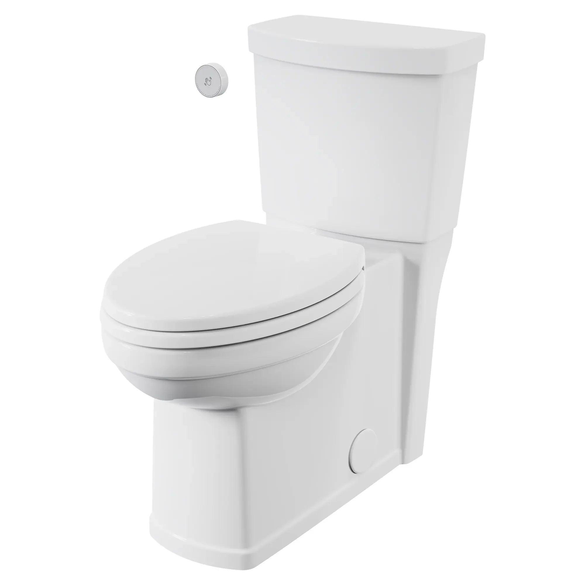 Estate® Touchless Skirted Two-Piece 1.28 GPF/4.8 LPF Elongated Toilet with Seat - Water Efficient, Comfort Height, Modern Design for Bathroom & Powder Room Renovations