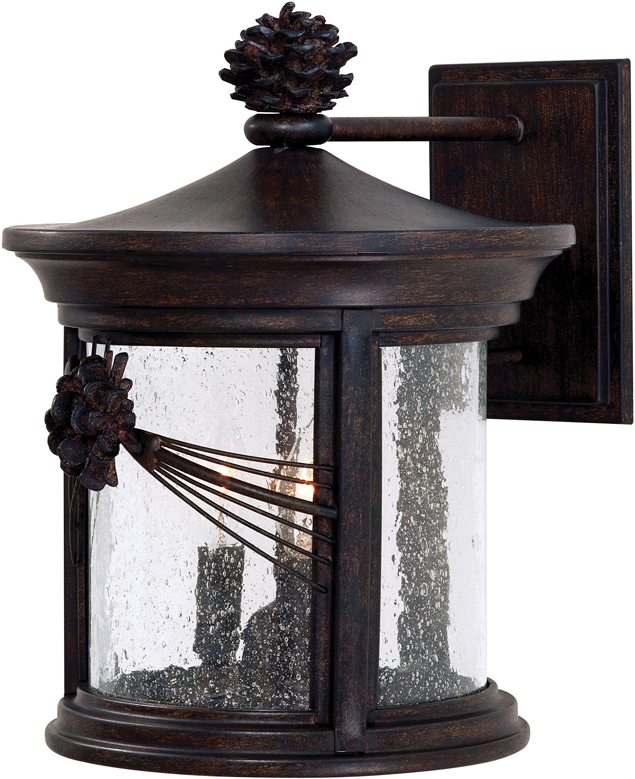 Minka Lavery Rustic Outdoor Wall Light 9153-A357 Abbey Lane Exterior Wall Lantern - 60W Iron Sconce for Porch, Patio & Garden Lighting | Weather-Resistant & Vintage Style
