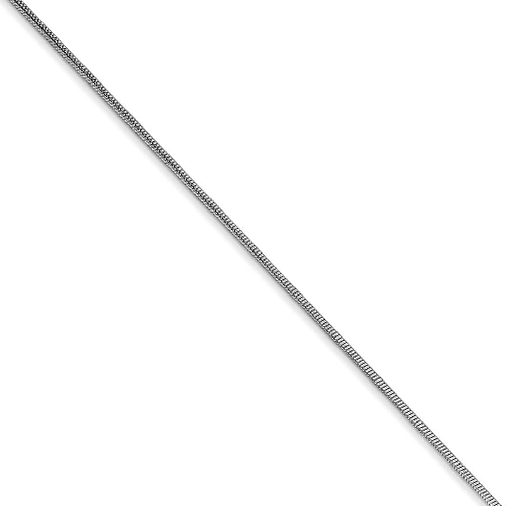 14k White Gold Snake Chain Necklace - Elegant for Daily Wear