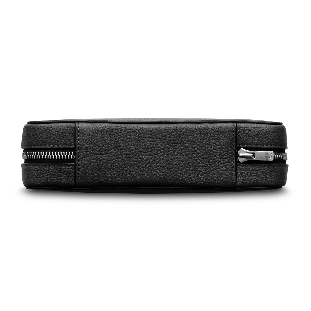 Premium WOOLNUT Genuine Leather Tech Organizer for MacBook, iPad & Accessories - Sleek Black - Perfect for Office, Travel & Daily Organization