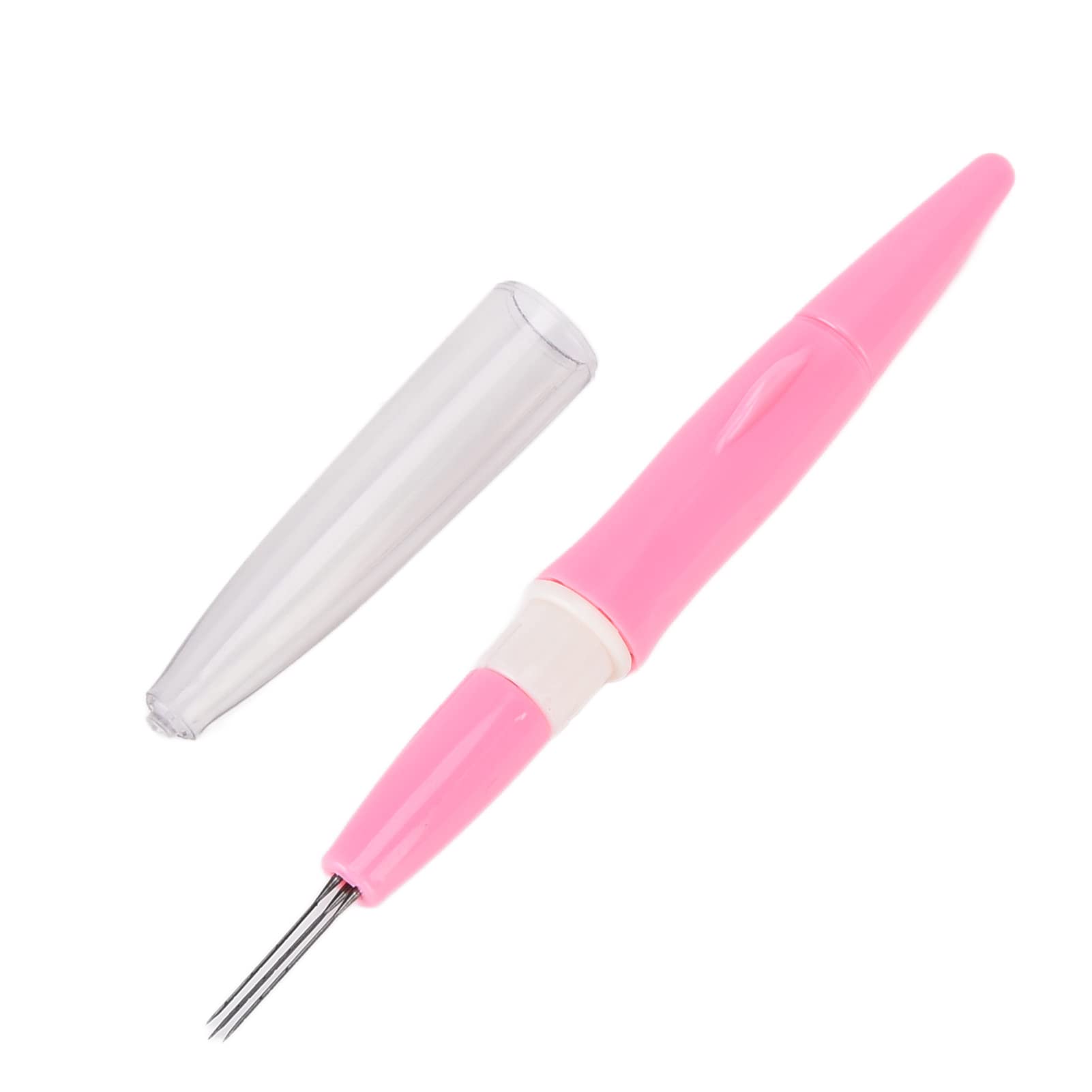 Agatige 3-Piece Felting Needle Set with Ergonomic Handle - Metal Wool Felt Tools for DIY Crafting, Needle Felting, and Fiber Art Projects (Pink) - Perfect for Home Decor, Scarf Making, and Wool Sculpting