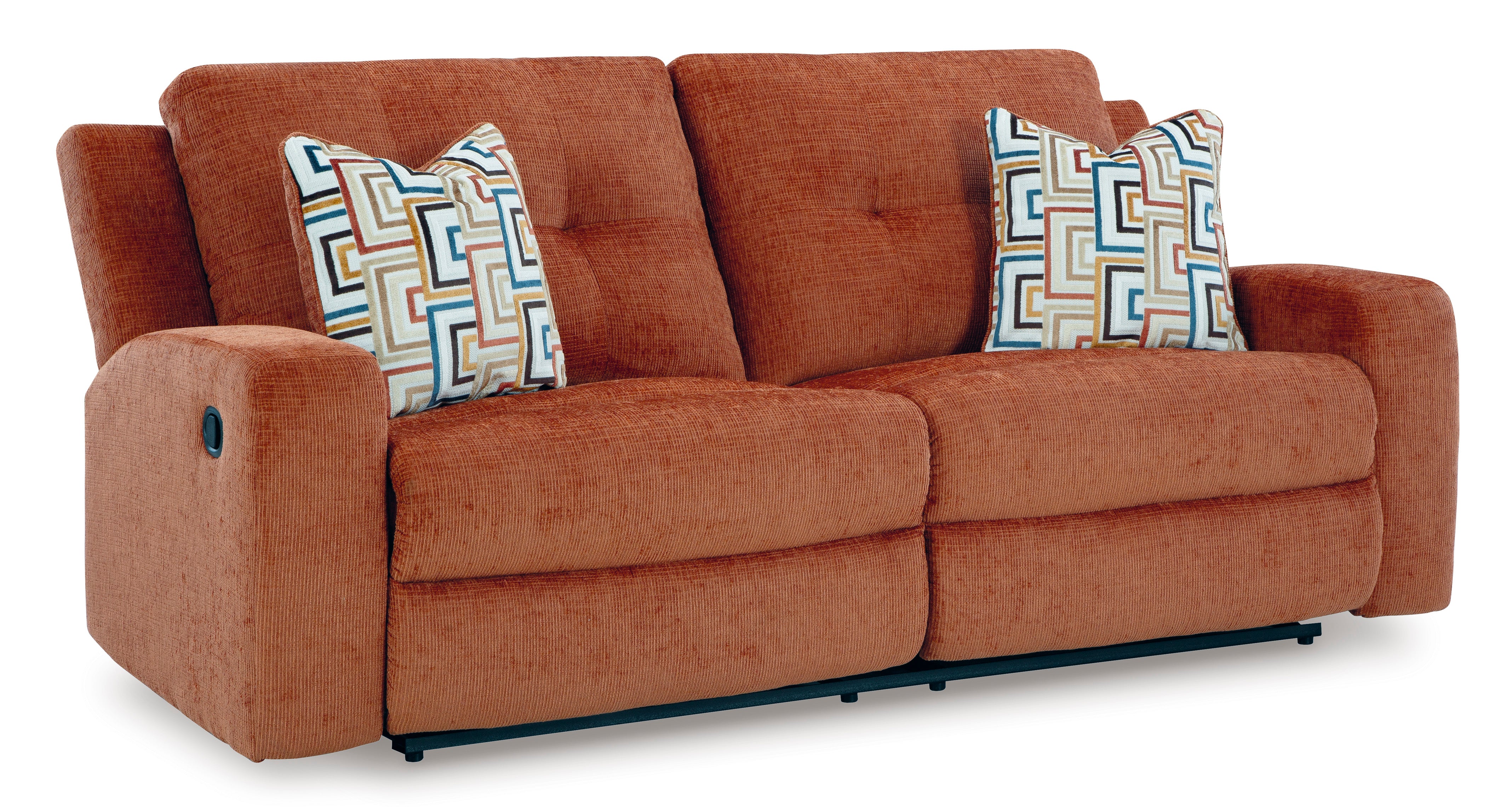 Denver Reclining Sofa - 3-Seater Leather Recliner Couch with Cup Holders & USB Charging | Modern Living Room Furniture for Home Theater & Family Relaxation