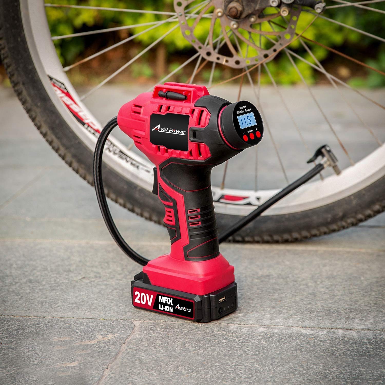 AVID POWER 20V Cordless Drill Set with Battery & Charger + Cordless Tire Inflator Air Compressor - Perfect for Home DIY Projects, Car Maintenance & Emergency Roadside Repairs