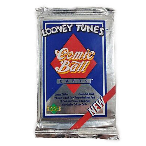 1990 Upper Deck Comic Ball Series 1 Trading Cards - Unopened Pack - Collectible Baseball Cards for Sports Memorabilia & Gift Giving