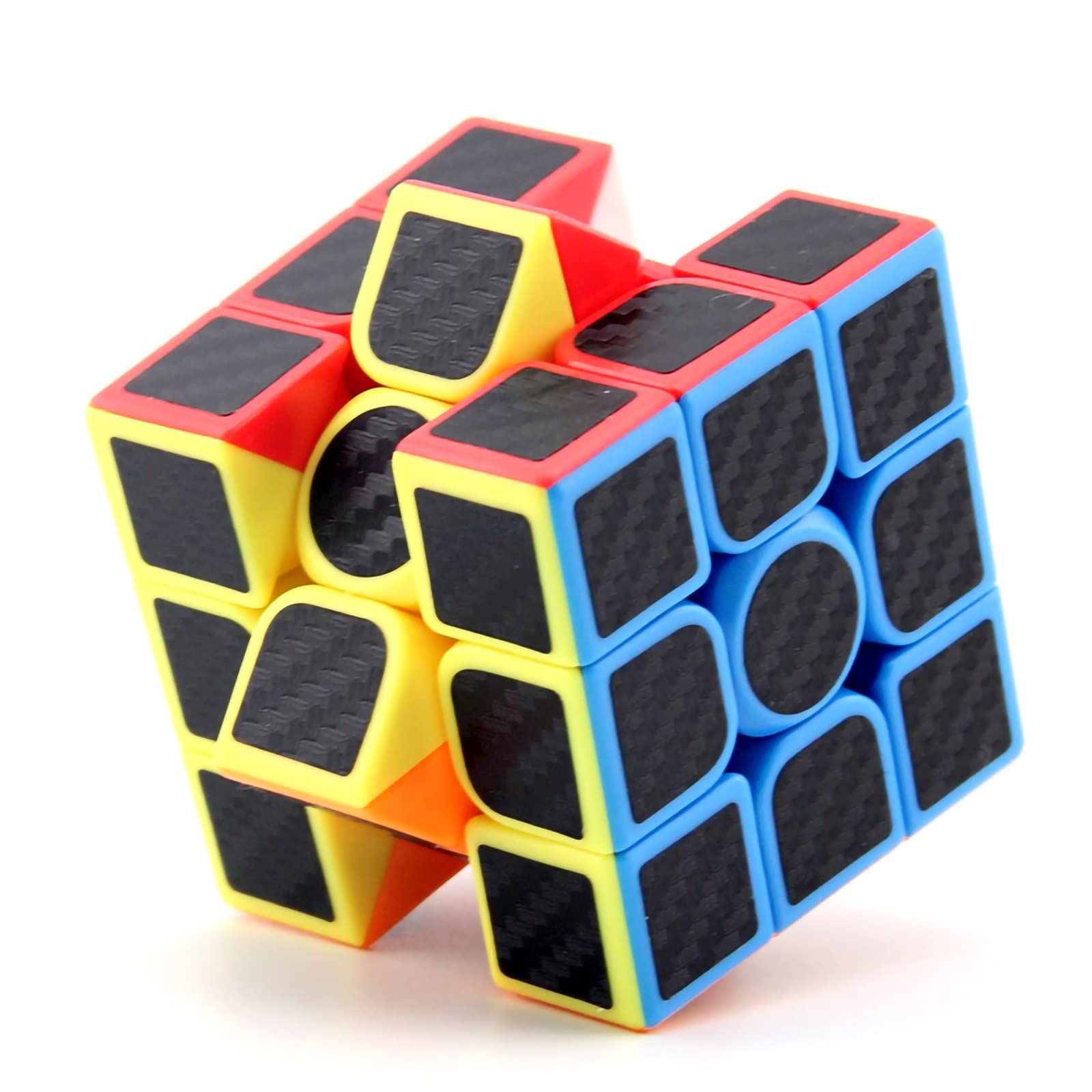 3x3 Speed Cube - Carbon Fiber Stickerless Magic Cube for Kids & Adults | Fast & Smooth Puzzle Game for Stress Relief & Brain Training