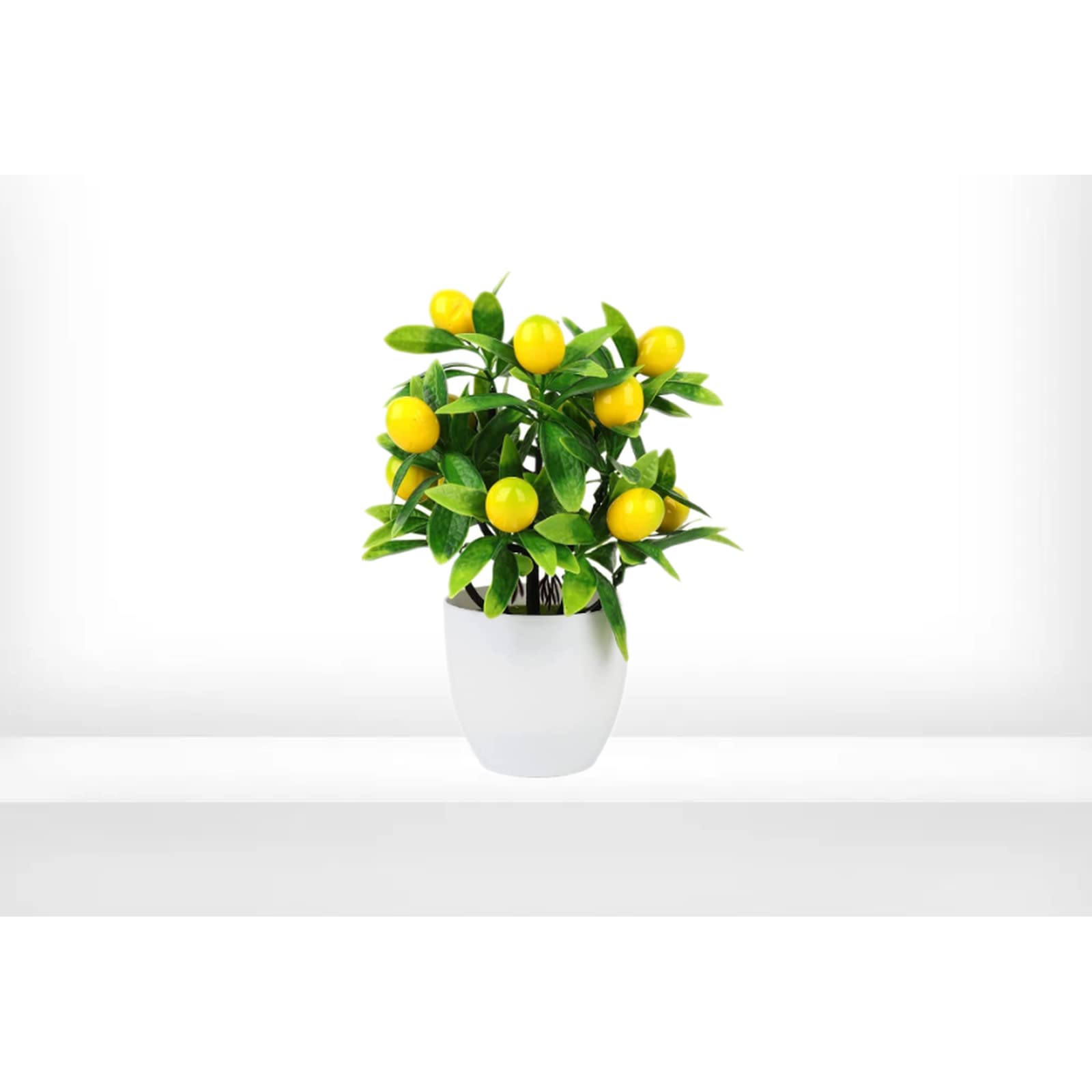 Artificial Lemon Tree with Fake Fruit - Realistic Potted Bonsai Plant for Home, Kitchen & Wedding Decor | Perfect for Indoor Decor, Housewarming Gifts & Party Centerpieces
