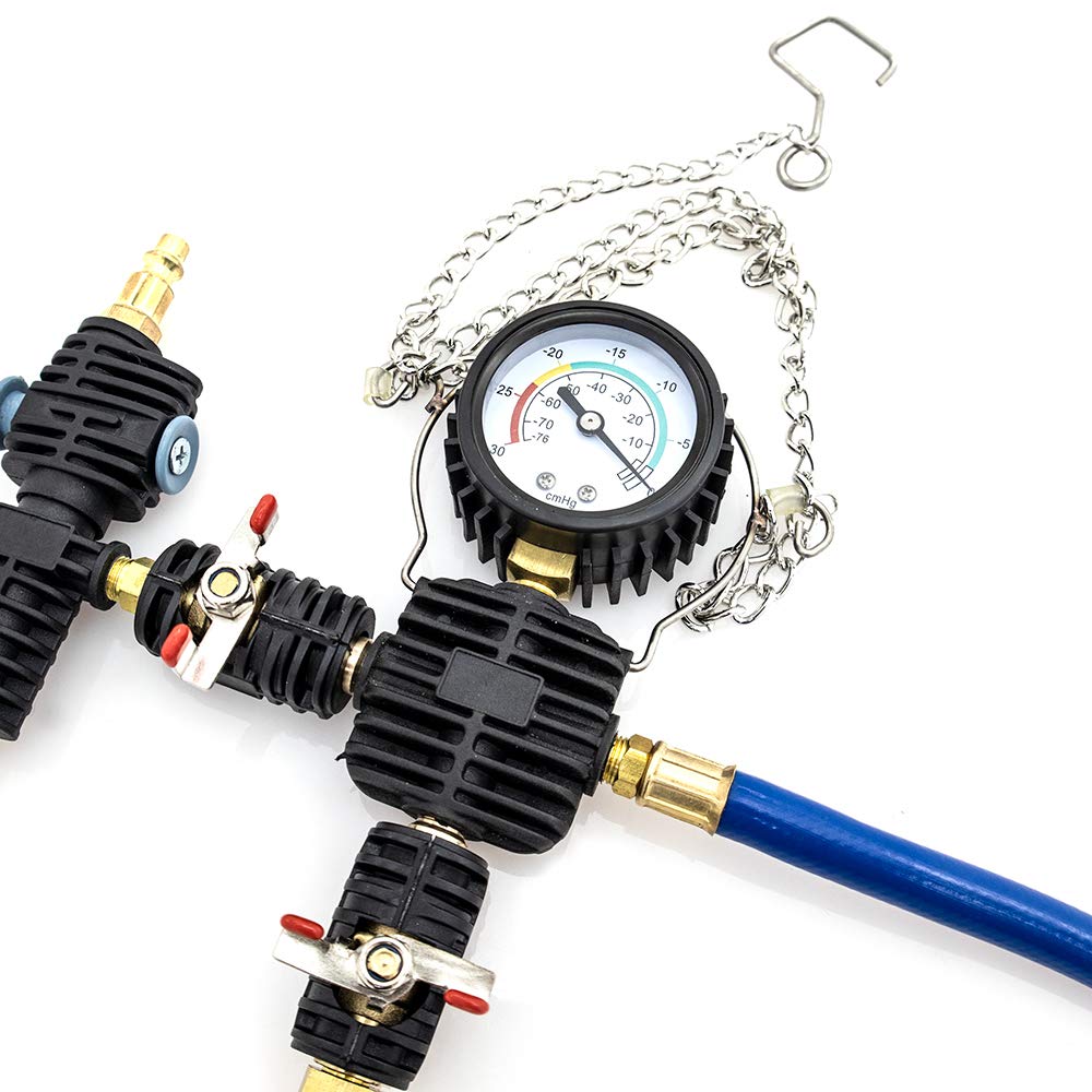 Mishimoto MMTL-CPT-28 Universal 28-Piece Coolant Pressure Tester & Vacuum Refill Kit - Black - Perfect for Automotive Cooling System Maintenance & Repair