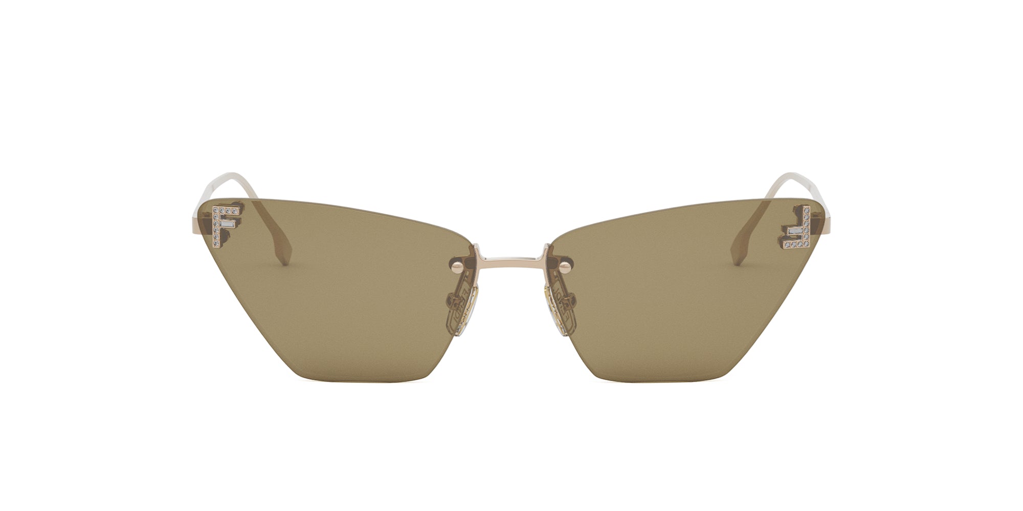 Fendi First Crystal FE4160US Women's Luxury Sunglasses - Stylish UV Protection for Fashion & Outdoor Activities