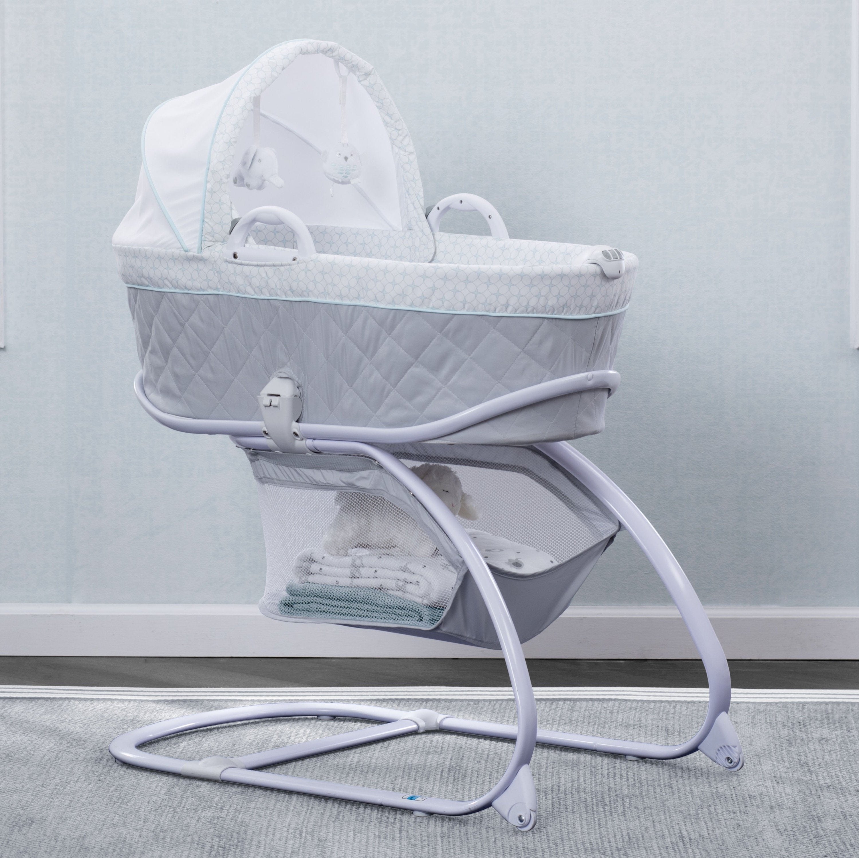 Premium Deluxe Moses Bassinet for Newborns - Portable Baby Bed with Breathable Mesh & Adjustable Canopy - Perfect for Nursery, Travel & Co-Sleeping