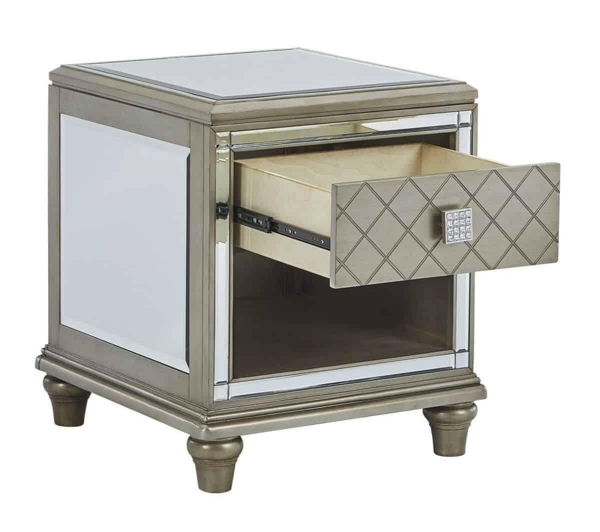 Chevanna End Table T942 - Modern Side Table with Storage Shelf for Living Room, Bedroom, or Office - Perfect for Small Spaces & Home Decor