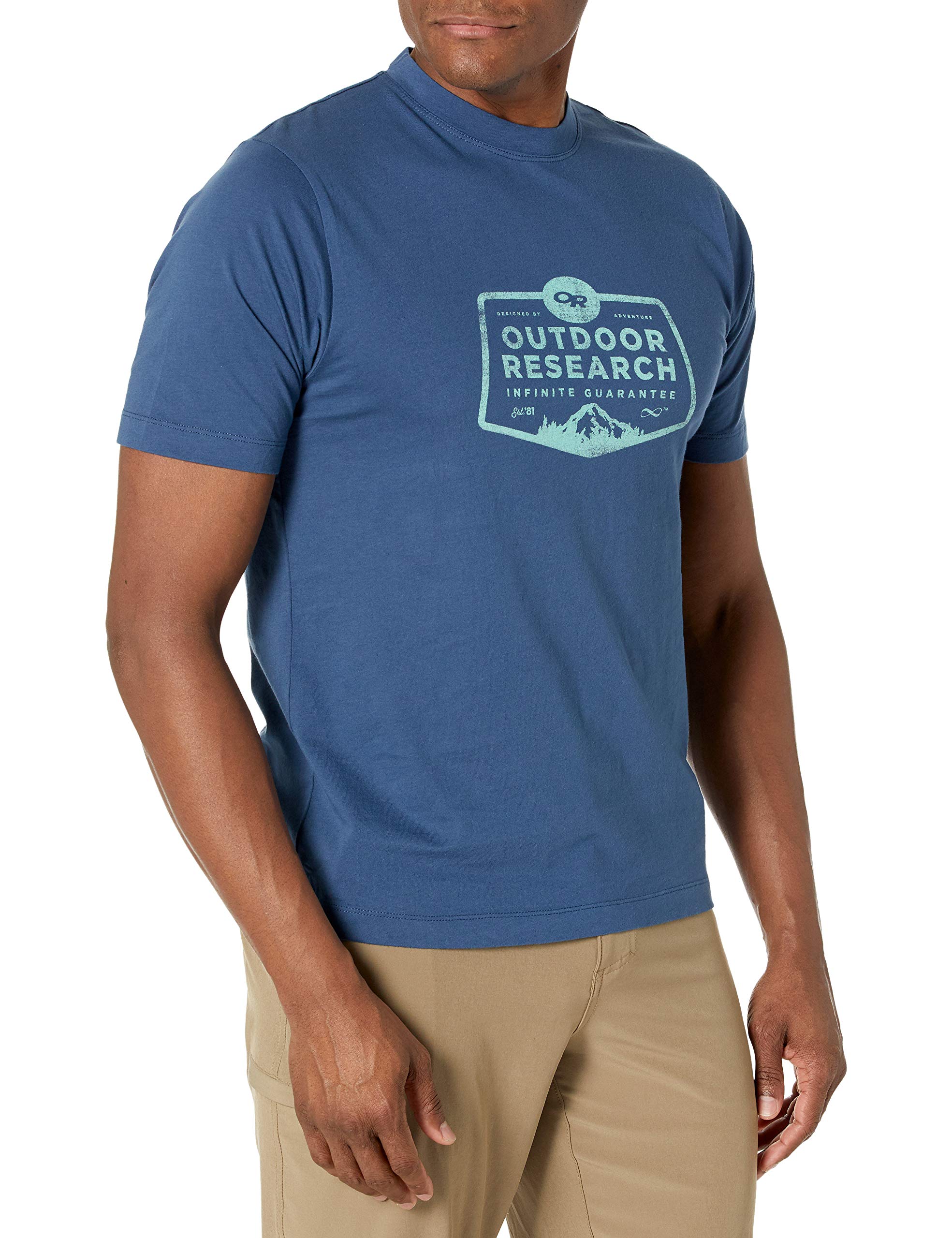 Outdoor Research Men's Bowser Tee - Lightweight Quick-Dry Hiking Shirt for Outdoor Adventures & Travel