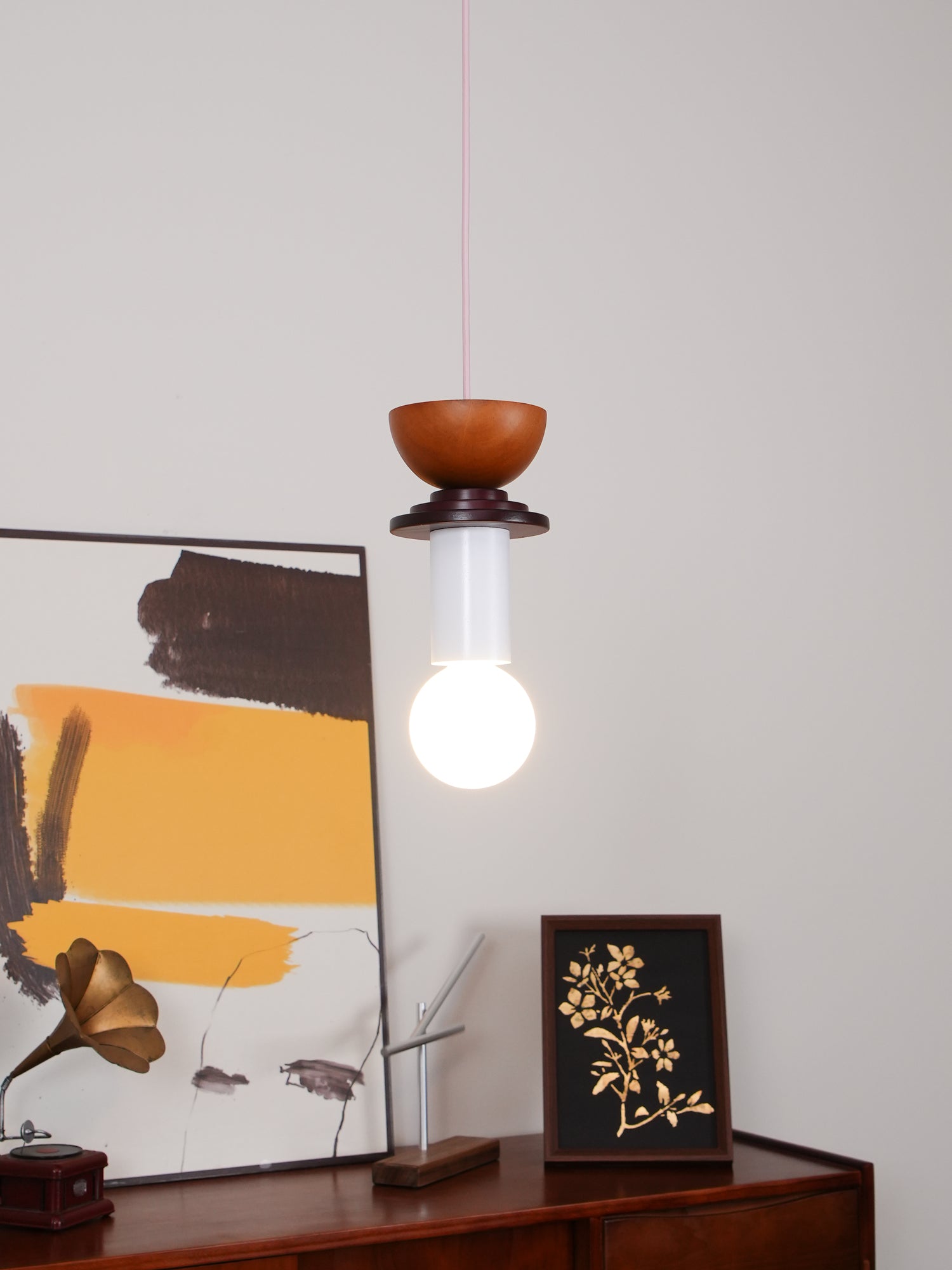 Modern Geometric Building Blocks Pendant Lamp - Handmade Wooden Hanging Light Fixture for Dining Room, Kitchen Island, Living Room & Bedroom Decor
