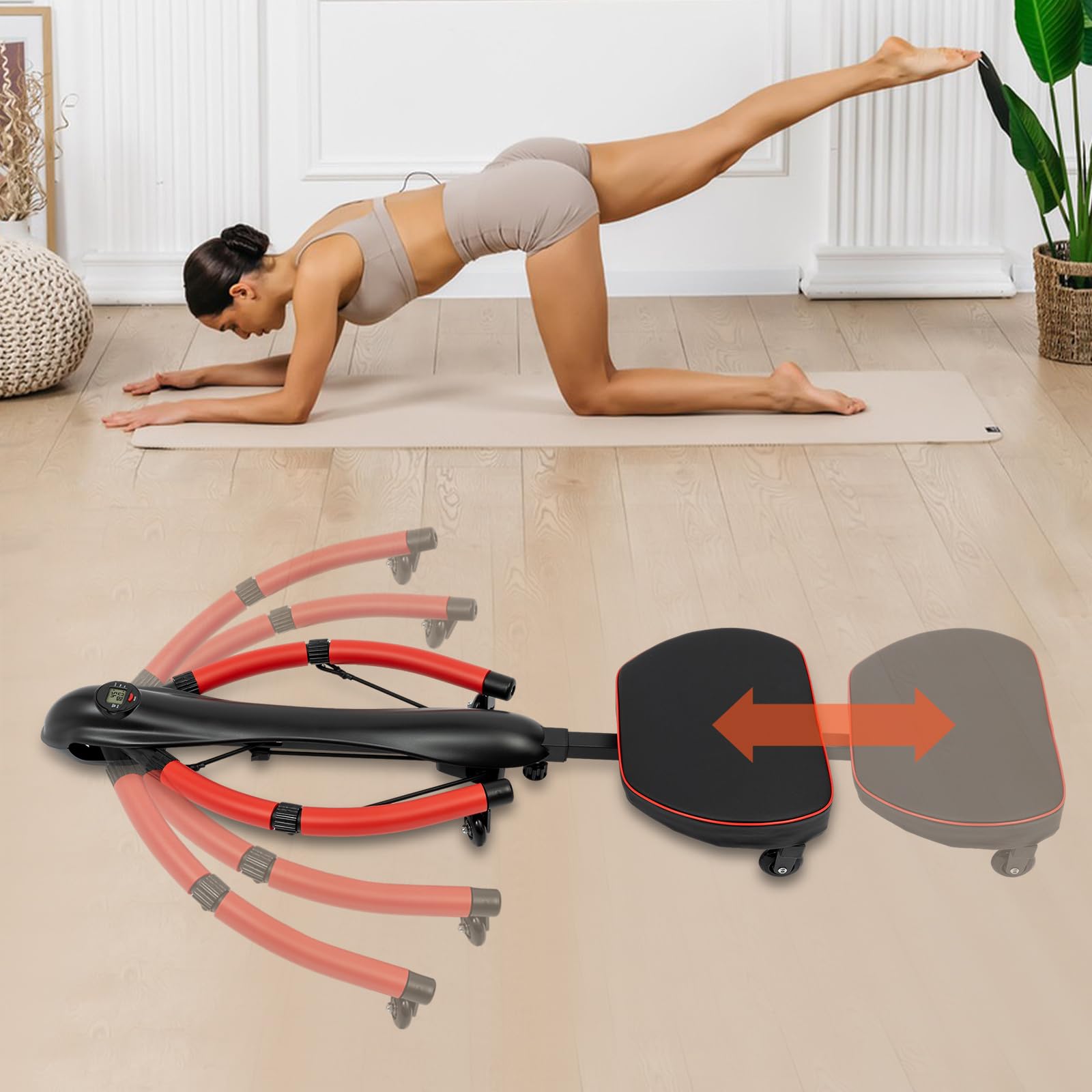 Best Squat Machine for Home Gym - 330lbs Capacity Ab & Full Body Workout Equipment for Strength Training | Perfect for Home Fitness & Muscle Building
