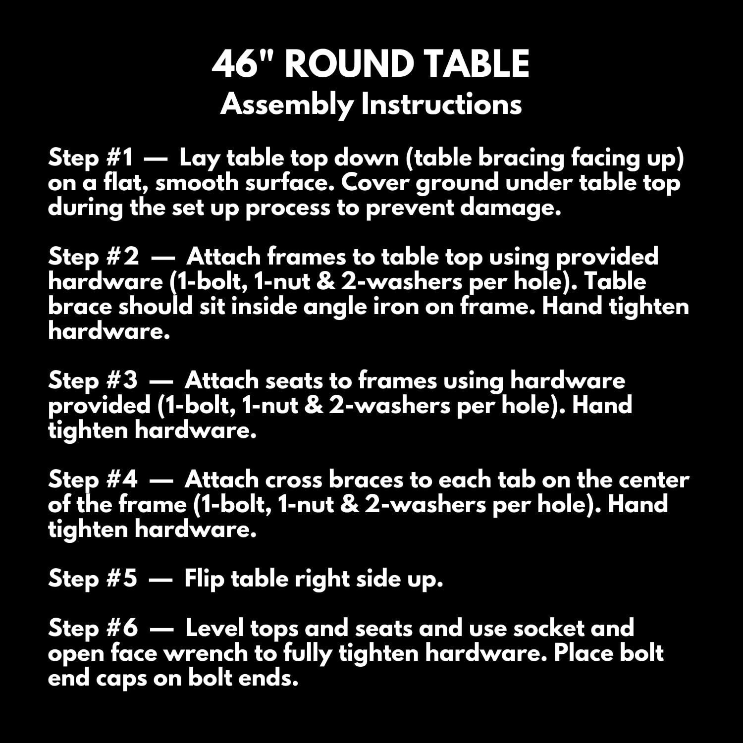 Heavy-Duty Coated Outdoor Picnic Table with Umbrella Hole | 46