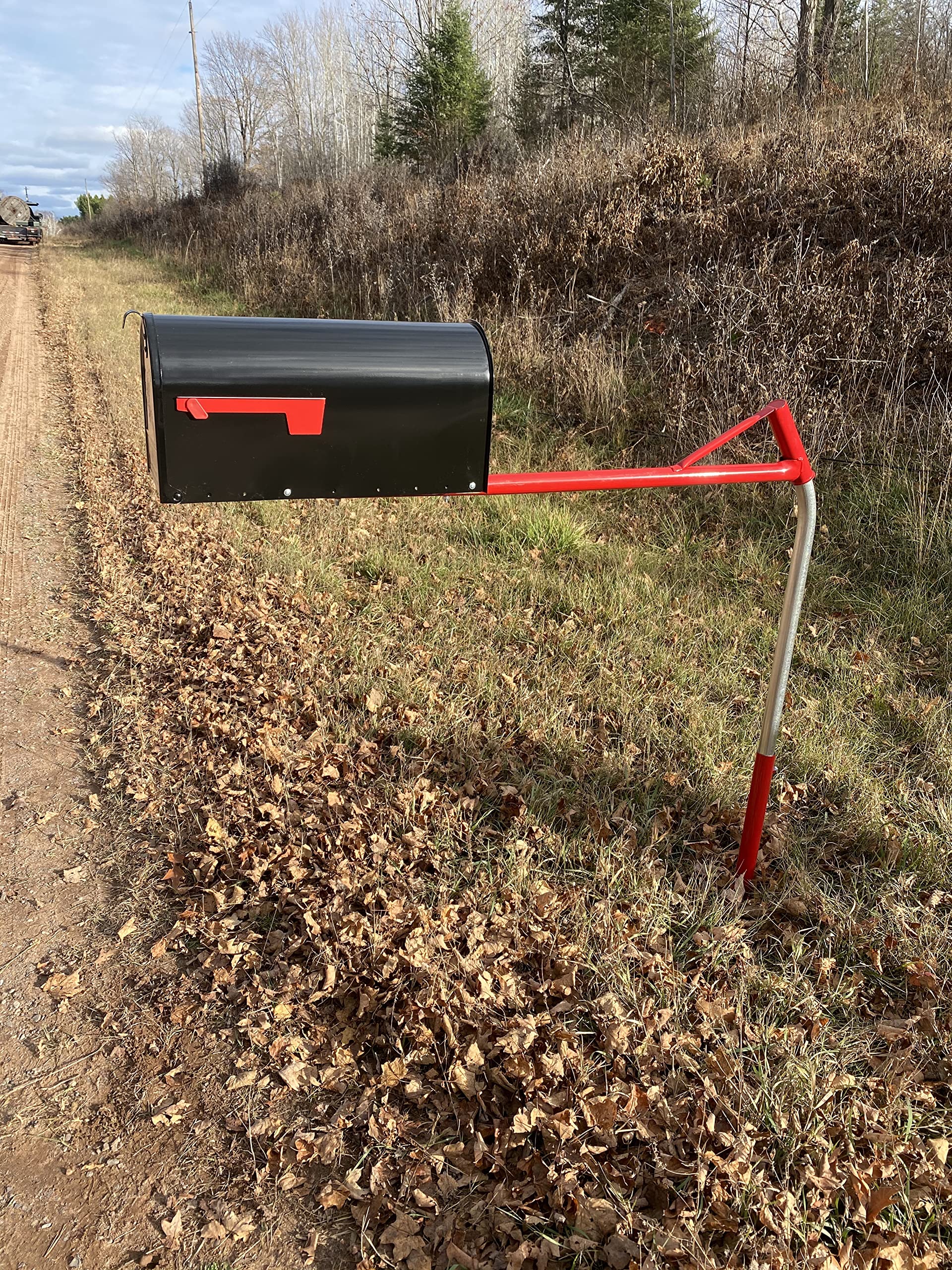 Large Rural Mailbox Complete Kit with Durable Powder Coating - Mailbox Support & Mounting Board for Country Homes, Farms & Rural Properties | Weather-Resistant Outdoor Mail Solution for Long-Lasting Use