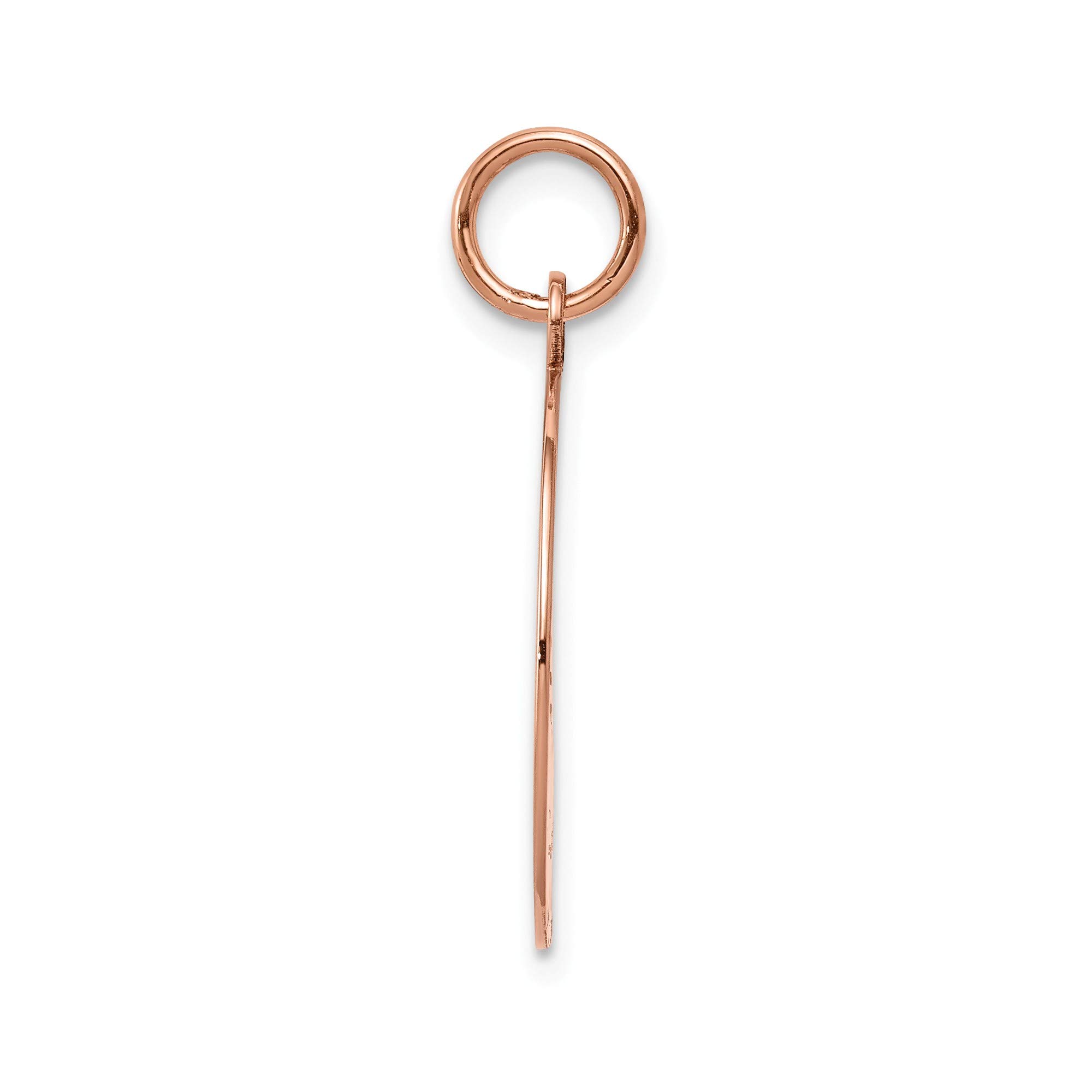 14K Rose Gold Circular Engraveable Disc Charm - 0.009 Gauge Plain Jewelry for Necklace, Bracelet & DIY Crafting - Perfect for Engraving Names, Dates & Special Messages