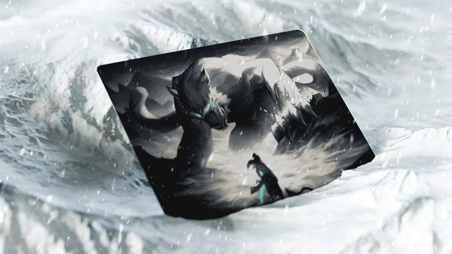 The Beast by Tekkusai - Premium Glass Gaming Mousepad for PC & Laptop - Smooth Glide Surface for Esports & Office Work - Pre-Order Now