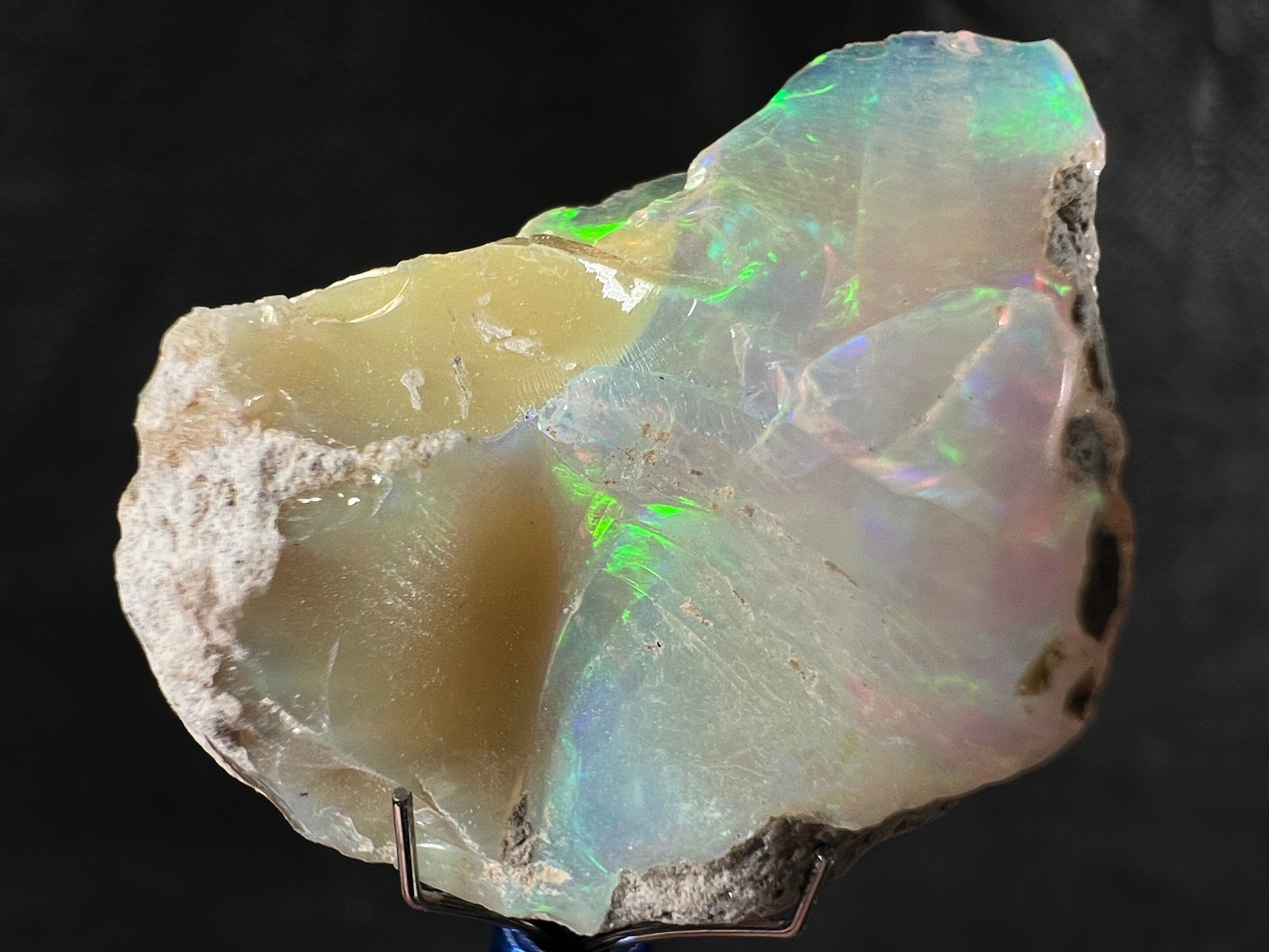 Premium 4A+ Welo Opal Raw Crystal - Certified Cutting Grade Opal for Jewelry Making (50625) - Ideal for Rings, Necklaces & Handcrafted Gemstone Designs