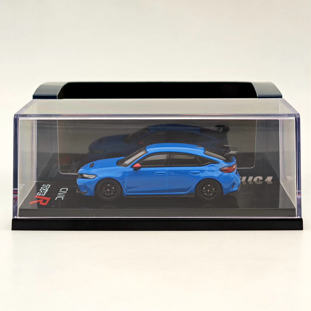 1/64 Scale Hobby Japan Honda Civic Type R (FL5) Blue Diecast Model Car - Collectible Miniature Vehicle for Display, Gifts & Racing Enthusiasts