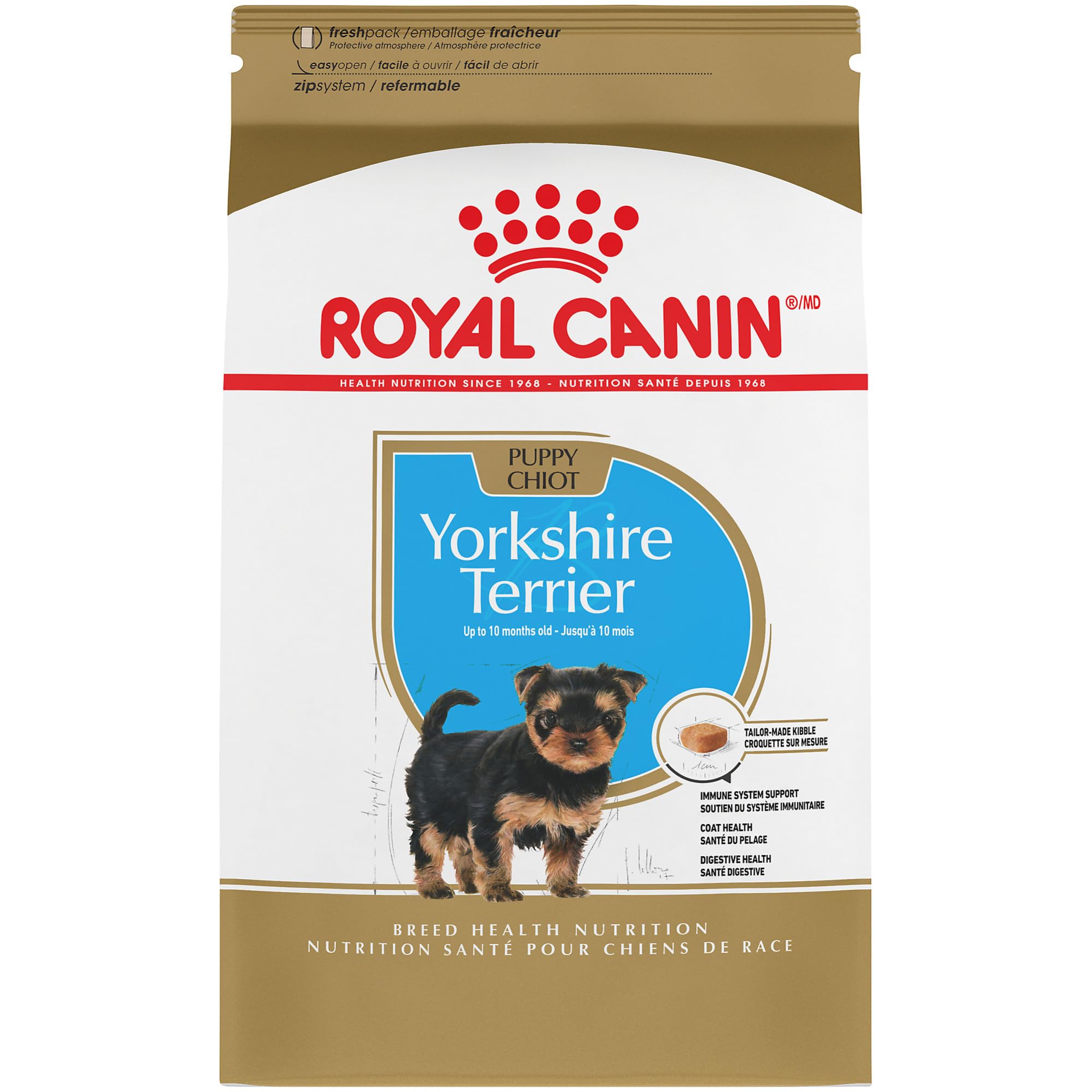 Royal Canin Yorkshire Terrier Puppy Dry Dog Food - Breed Specific Nutrition for Small Dogs, 2.5 lb Bag - Perfect for Yorkshire Terrier Puppies' Growth & Development
