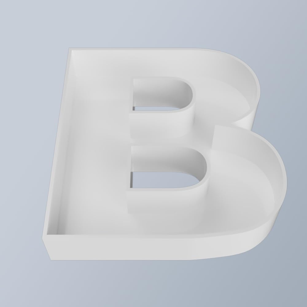 Reusable Plastic Letter B Charcuterie Board Box - 8