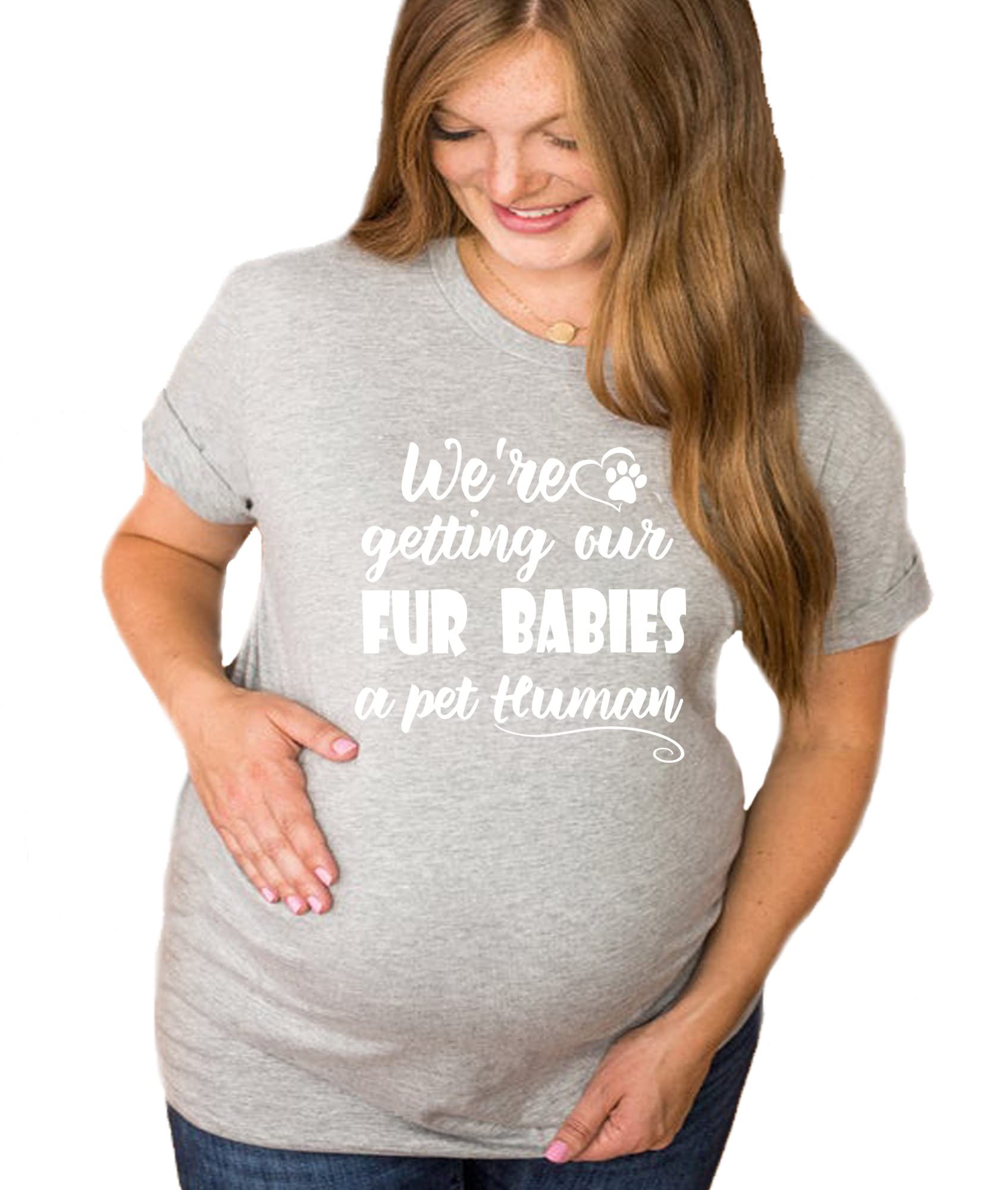 Funny Pet Human Shirt for Dog Moms - Cute Pregnancy & Baby Announcement Tee - Perfect for Gender Reveals, Family Photos & Pet Lovers