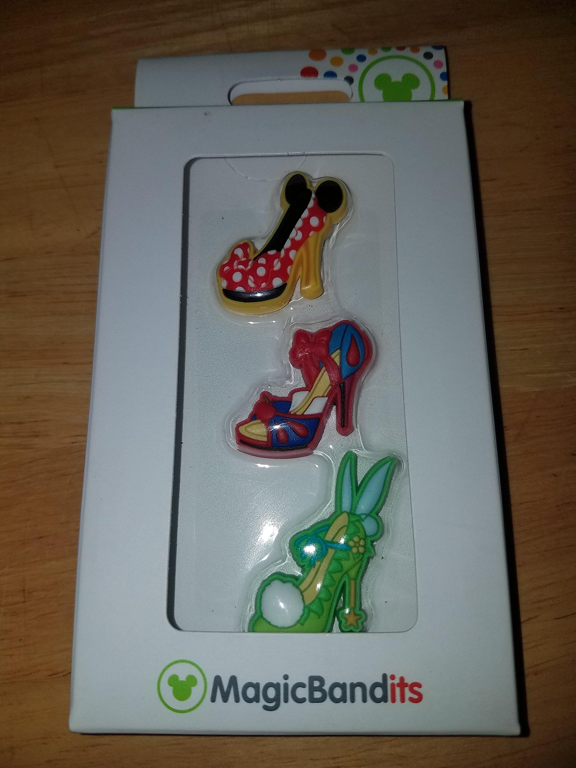 Disney Parks Character Shoe Ornament Magic Band Bandits Set of 3 Charms - Perfect for Disney Fans, Collectors & MagicBand Accessories (Ideal for Theme Park Visits, Disney Vacations & Gift Giving)