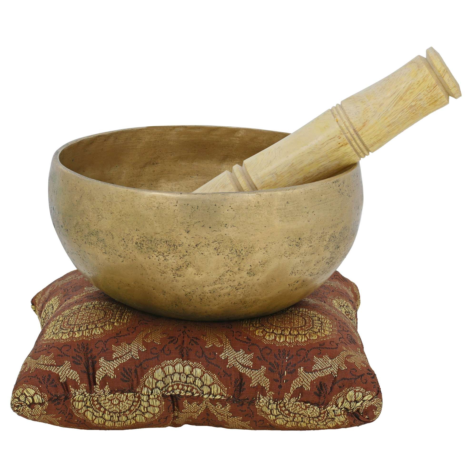 Authentic Bell Metal Tibetan Buddhist Singing Bowl - Handcrafted Meditation & Healing Instrument for Yoga, Mindfulness & Sound Therapy