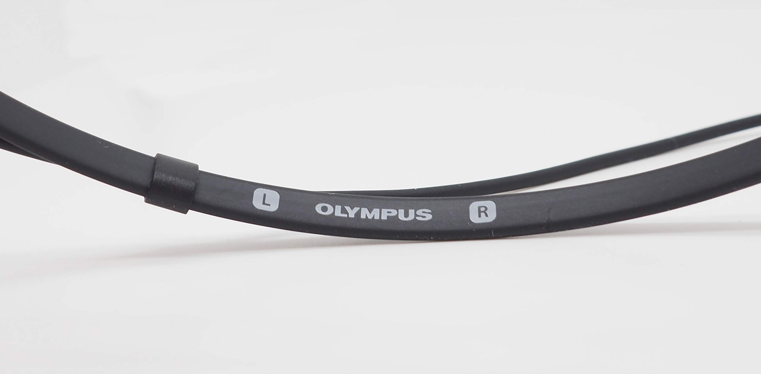 Olympus E103 Stereo Transcription Headset - Professional Black Headphones for Transcription, Dictation & Audio Monitoring | Perfect for Court Reporting, Medical Transcribing & Podcast Editing