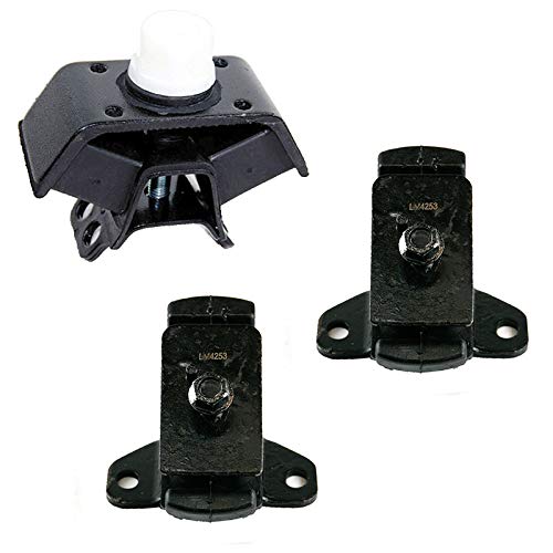 2000-2004 Toyota Tundra 4.7L RWD Engine Motor & Transmission Mount Set - Compatible with A4253, A4253, A7267 - Improves Ride Comfort & Reduces Vibration for Smoother Driving