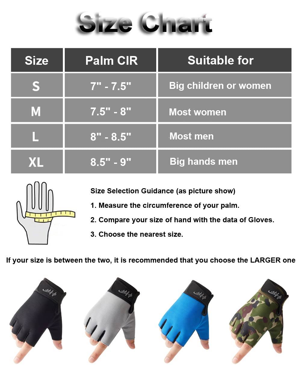 Fingerless Gloves for Men & Women - Waterproof Sports Gloves for Fishing, Sailing, Rowing, Kayaking, Cycling & Outdoor Activities - Non-Slip Grip & Breathable Design