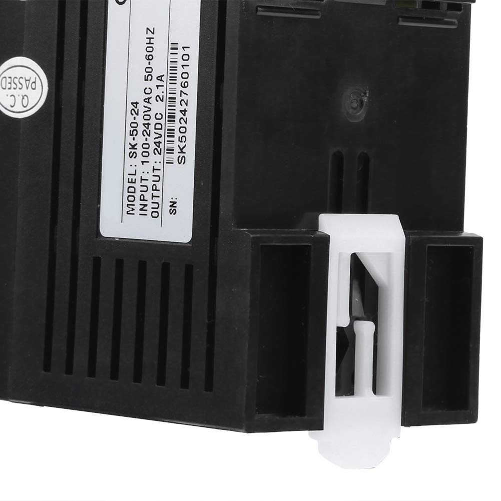 DIN Rail Mount Switching Power Supply - AC 100-240V Input, Compact Industrial Power Converter for Control Panels & Automation Systems | Perfect for PLCs, HVAC, and LED Lighting Applications
