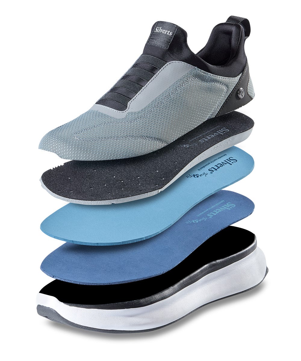 Men's Extra Wide Slip-On Sneakers - Comfortable Lace-Free Shoes for Walking, Travel & Casual Wear