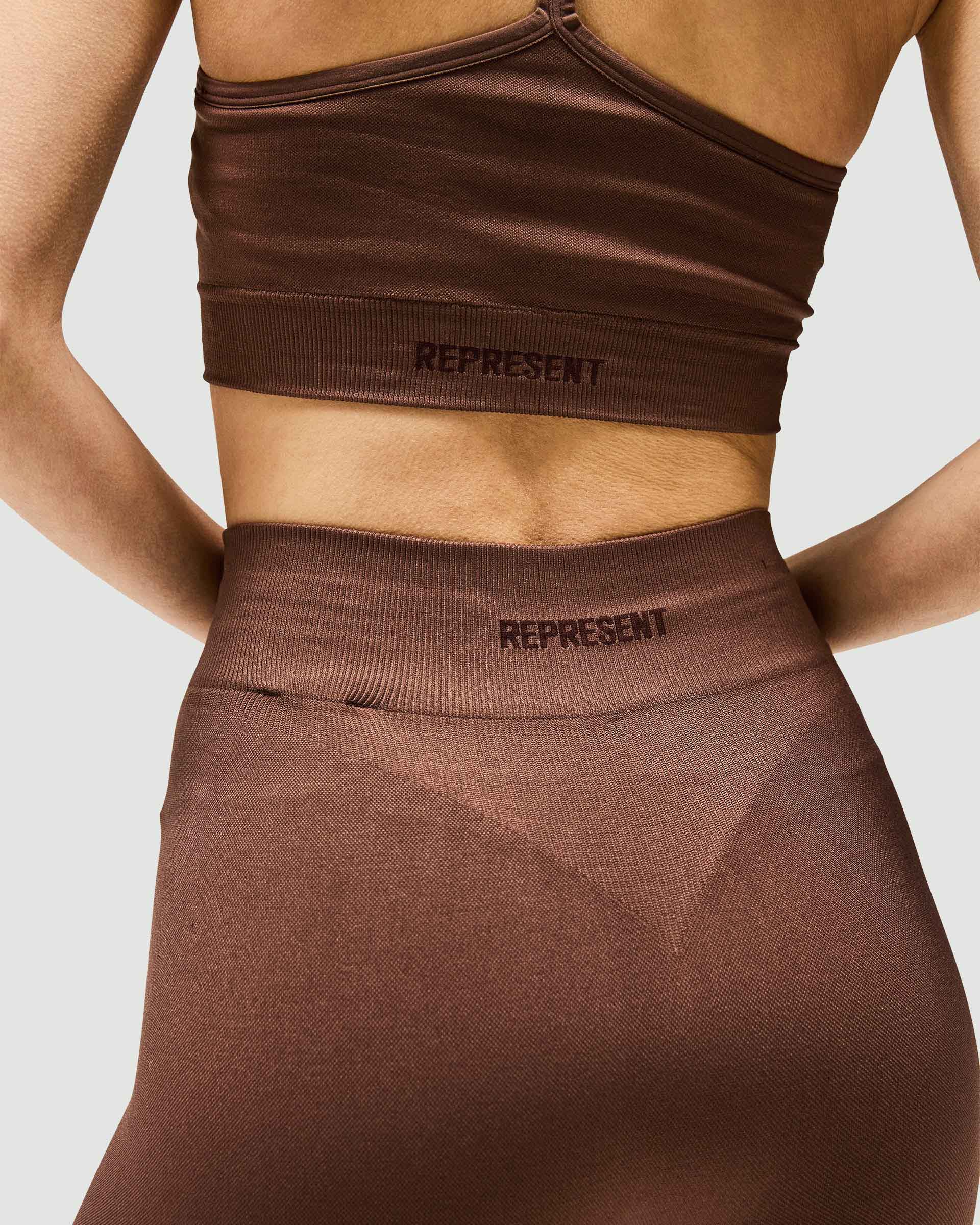 Owners Club Contour Seamless Leggings - High Waisted Yoga Pants for Women, Mocha Brown | Perfect for Workouts, Yoga, Running & Lounge Wear