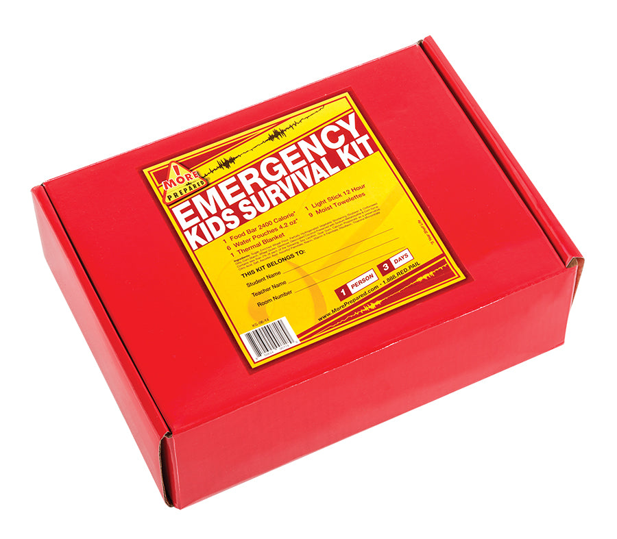 3-Day Emergency Survival Kit for Kids - Compact & Portable Survival Gear Box for Outdoor Adventures, Camping, Hiking & Natural Disasters Preparedness