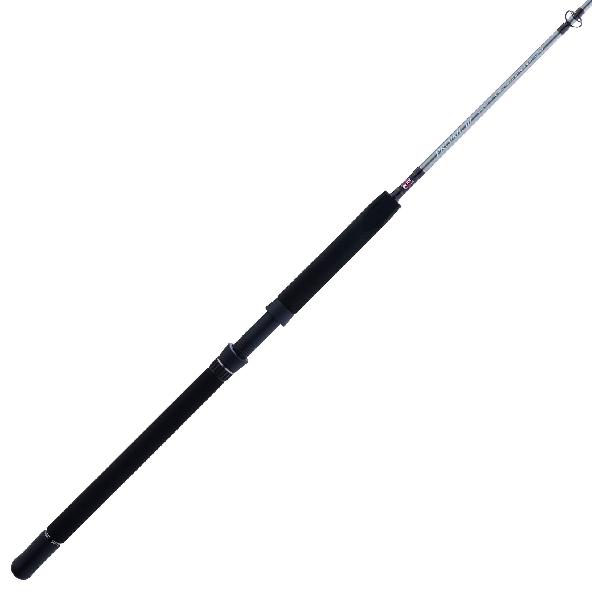 Prevail III Conventional Boat Fishing Rod - Saltwater & Freshwater Trolling Rod for Offshore & Inshore Fishing - Heavy Duty Boat Fishing Rod for Tuna, Marlin, and Big Game Fish