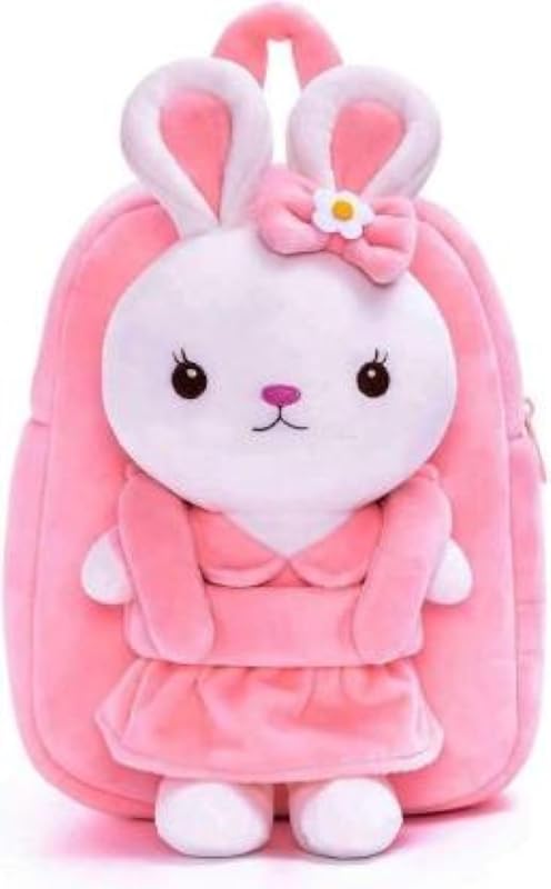 STARYANS Cute Rabbit Kids School Backpack - Super Soft Fabric, Large Capacity, Durable & High Quality - Perfect for School, Travel, and Daily Use
