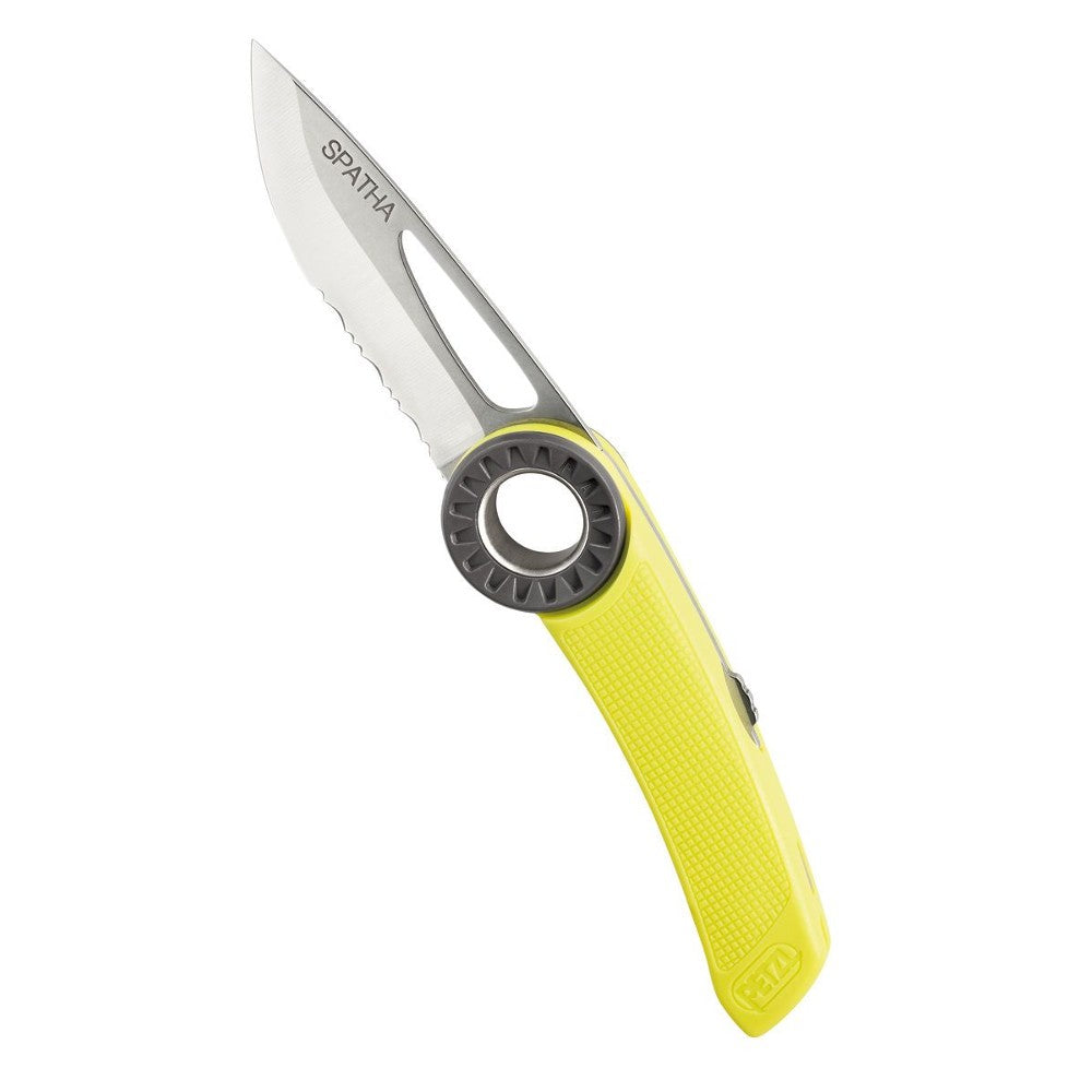 Petzl Spatha Knife - Lightweight Outdoor Climbing Knife for Hiking, Camping & Survival Gear | Durable Stainless Steel Blade for Rope Cutting & Emergency Use