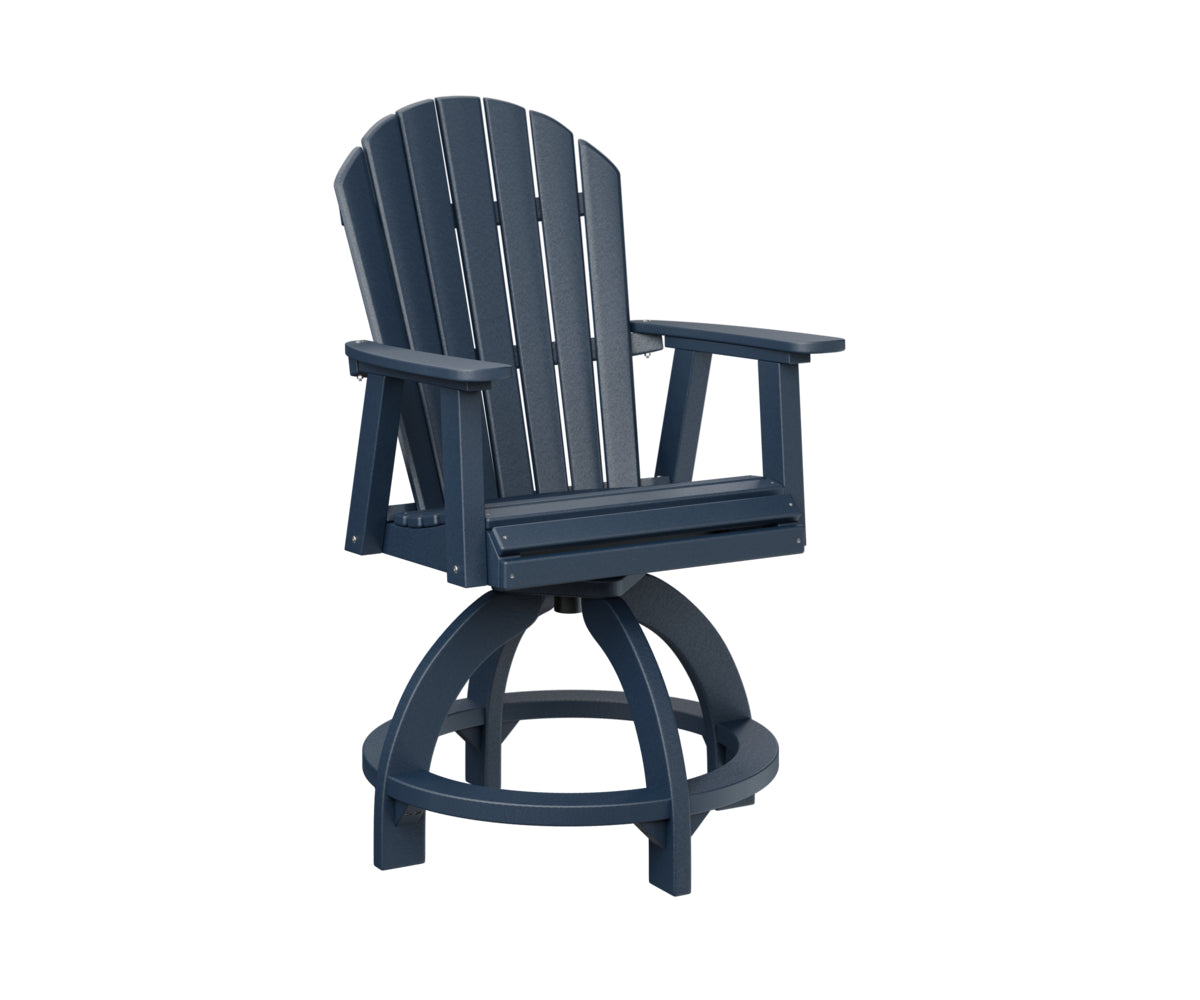 Berlin Gardens Comfo Back Swivel Counter Chair - Adjustable Height Bar Stool for Kitchen Island, Breakfast Nook & Home Decor - Comfortable Modern Seating for Dining & Entertaining