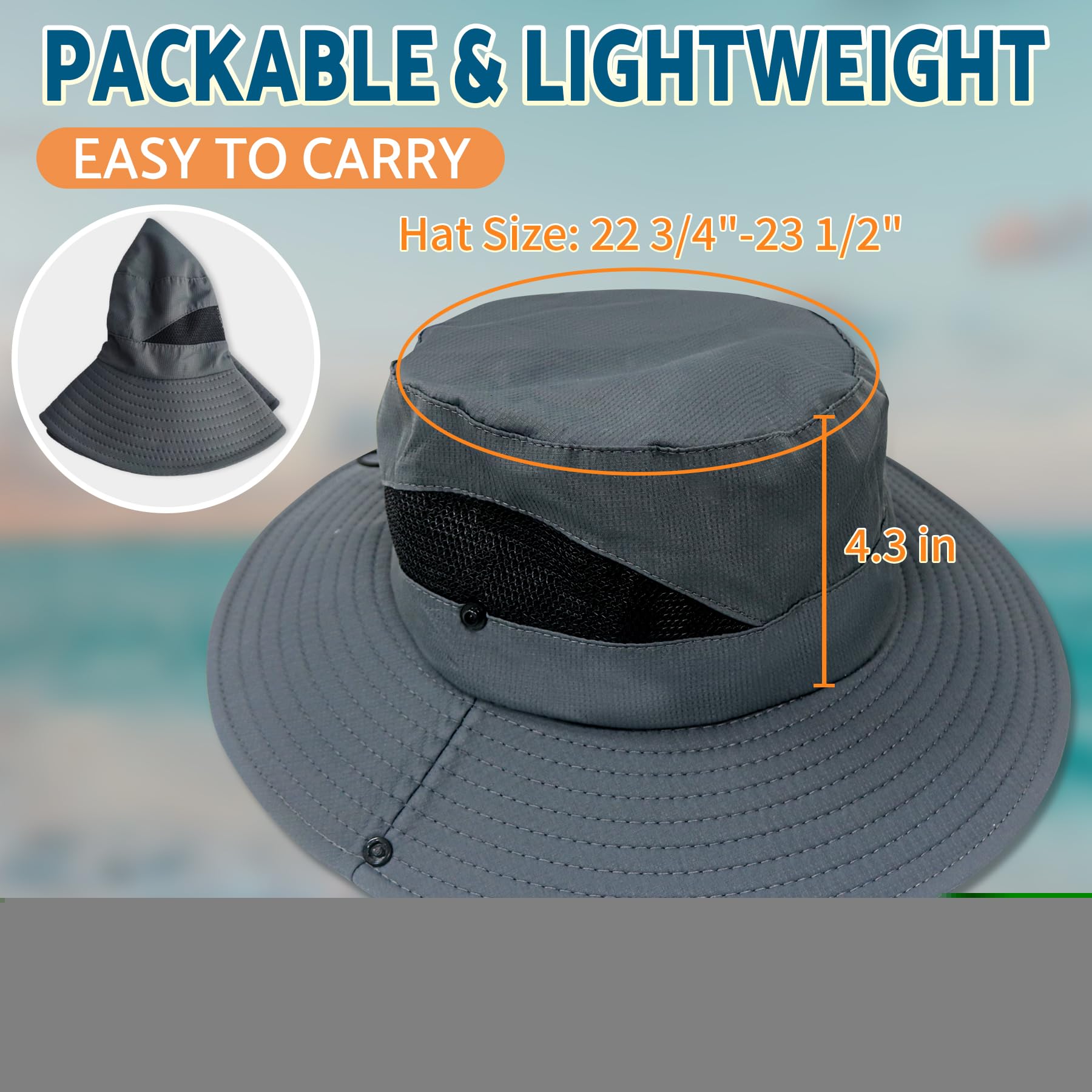 PFFY Sun Bucket Hats for Men & Women - 3