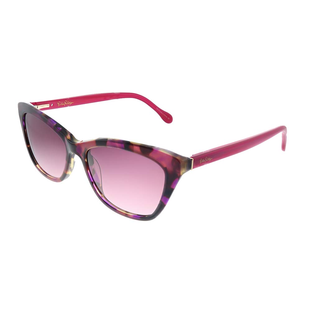 Lilly Pulitzer Britta Pink Tortoise Sunglasses for Women – Stylish UV Protection Shades for Beach, Driving & Outdoor Activities