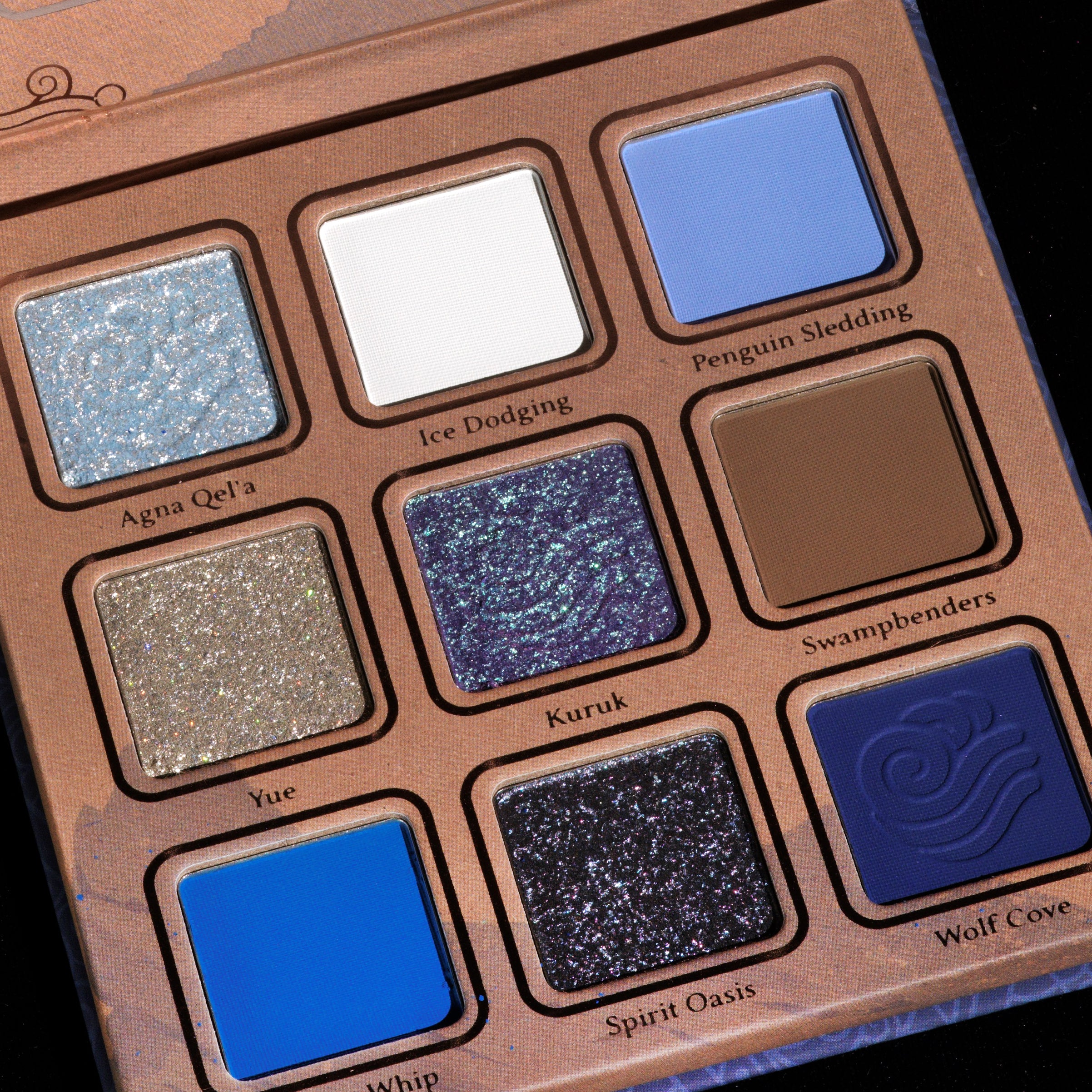 Avatar The Last Airbender Water Tribe Inspired Eyeshadow Palette - 12 Pigmented Shades for Day & Night Makeup Looks | Perfect for Cosplay, Halloween & Themed Parties