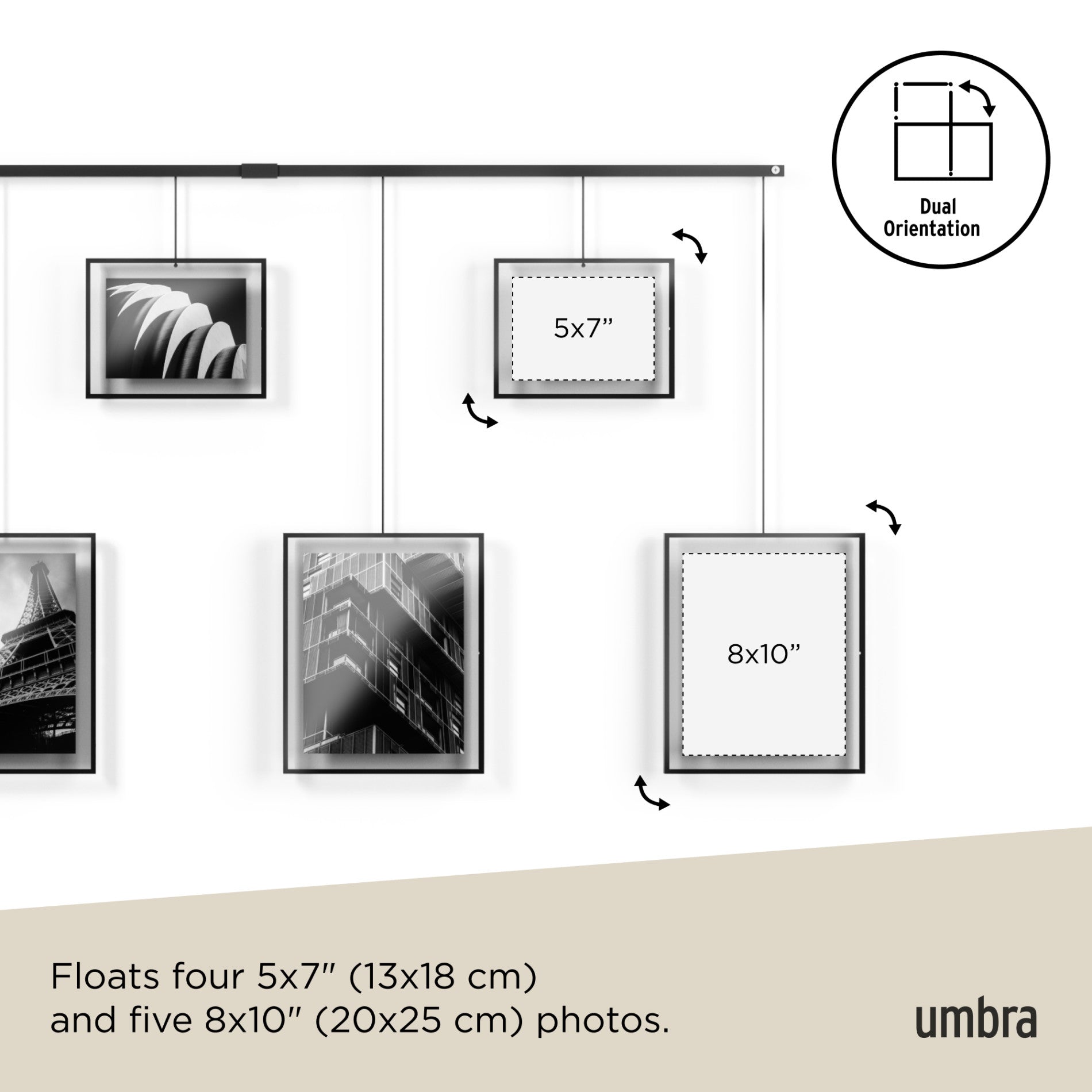 Premium Exhibit Wall Picture Frames Set of 9 - Black Gallery Style Photo Frames for Home Decor, Office Display & Art Exhibition - Perfect for Living Room, Bedroom or Studio Wall Decor