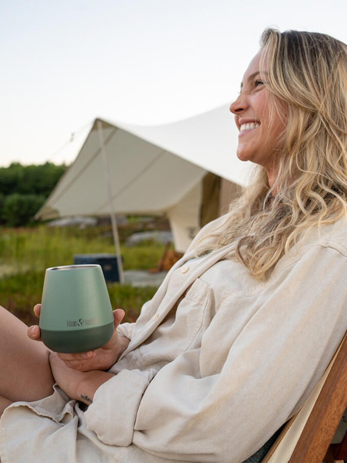 Klean Kanteen Rise 10oz (280ml) Stainless Steel Wine Tumbler - Insulated, Leak-Proof for Outdoor, Travel & Home Use