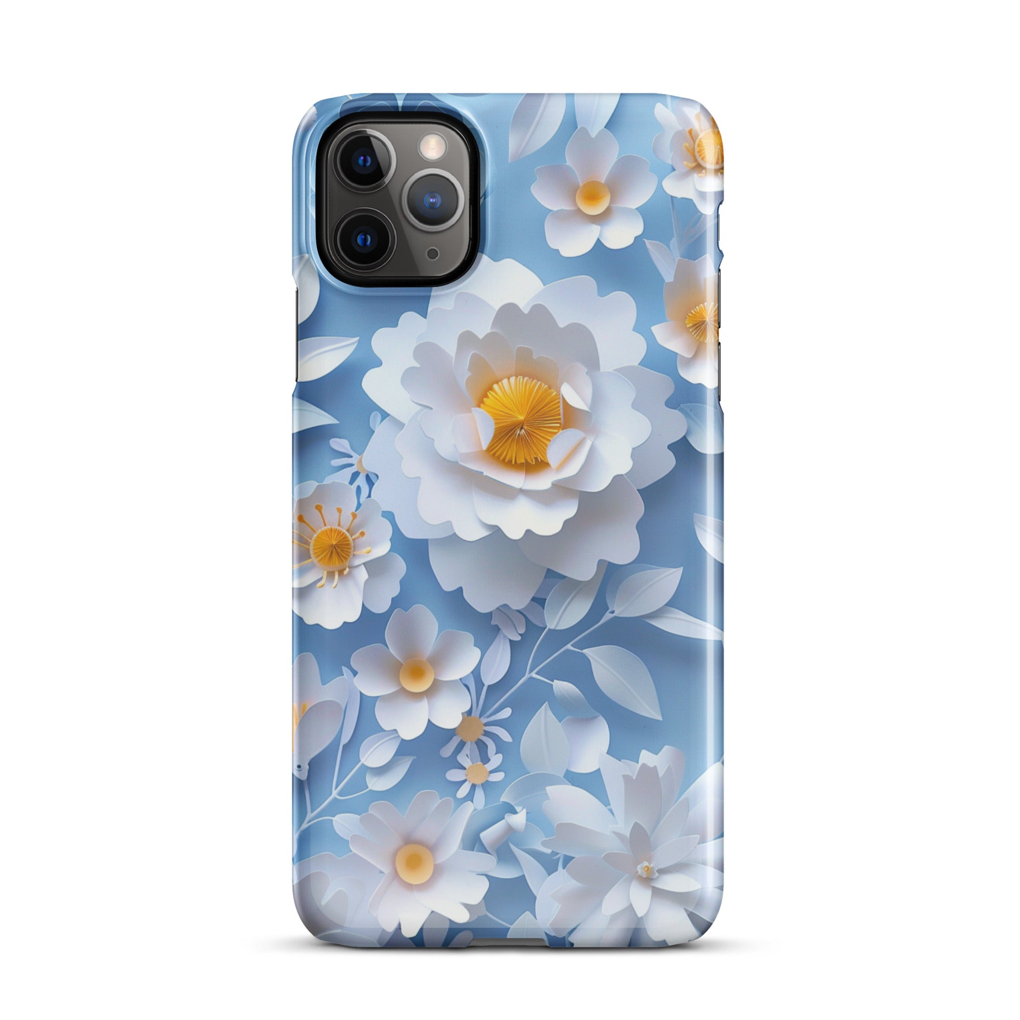 Daisy Blue Snap Case for iPhone 13 Pro Max - Slim Protective Cover with Shock Absorption | Perfect for Everyday Use, Travel & Outdoor Activities