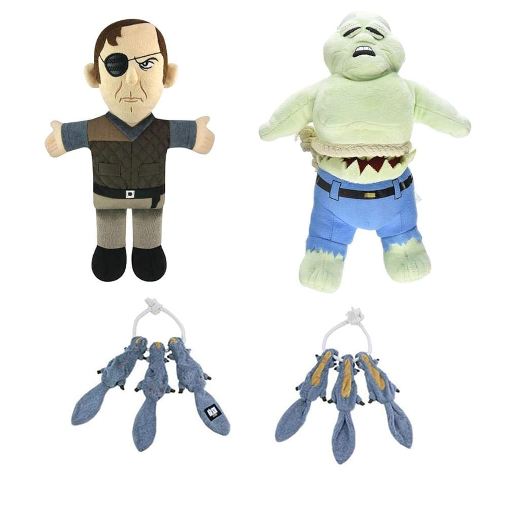 The Walking Dead Dog Gift Set - Durable Chew Toys & Interactive Tug Toy for Dogs | Perfect for Playtime, Training & Zombie-Themed Fun