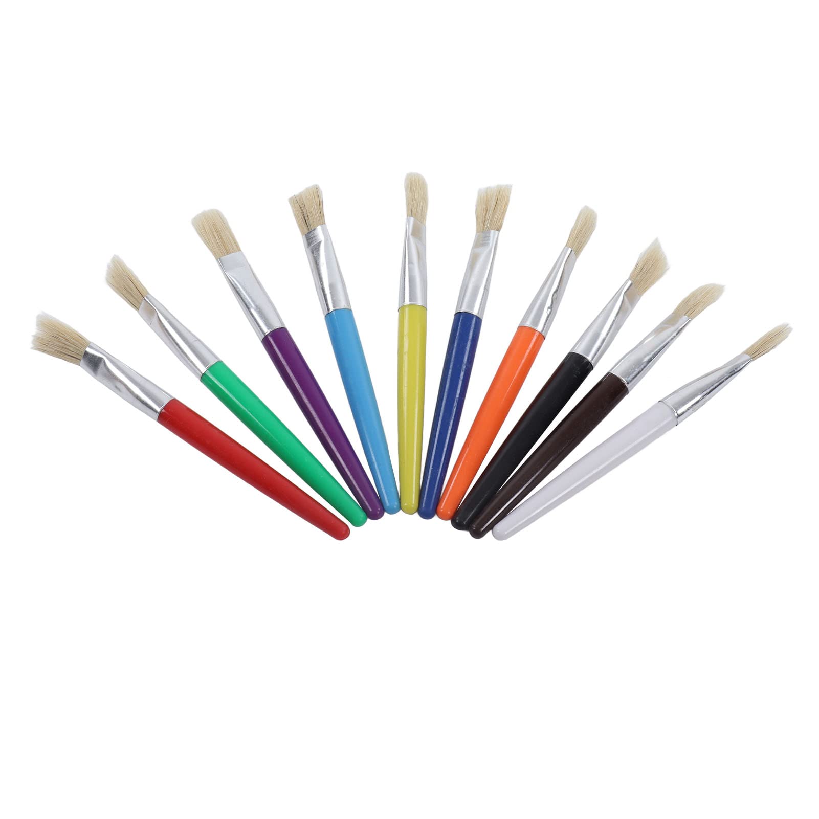 WEYI Chalk Paint Brush Set - Ergonomic Handle with Aluminum Tube for Acrylic & Oil Painting - Perfect for Canvas Art, Furniture Restoration & DIY Home Decor Projects