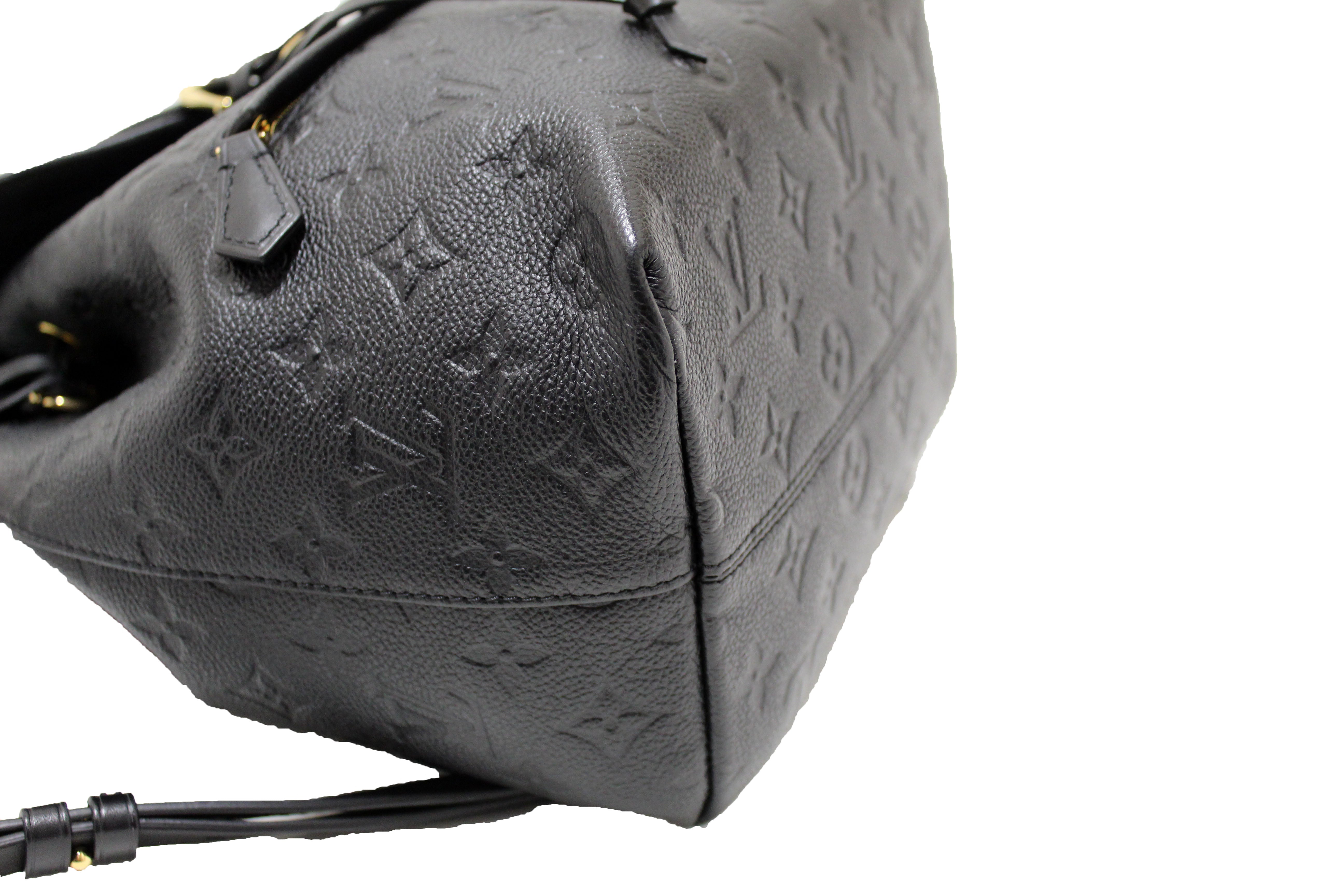 Authentic Louis Vuitton Black Monogram Empreinte Montsouris Backpack - Luxury Designer Backpack for Women, Travel & Everyday Use